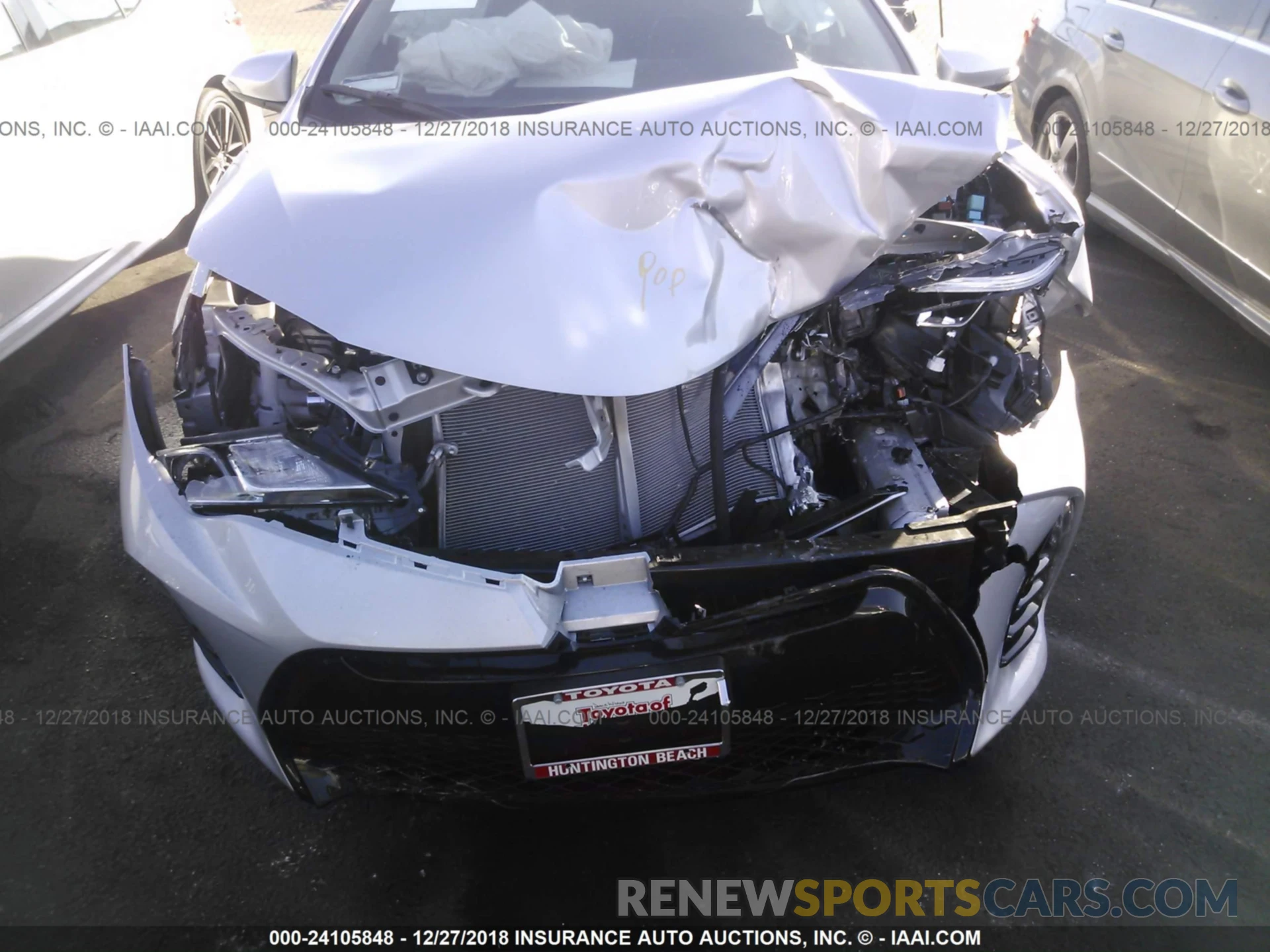 6 Photograph of a damaged car 2T1BURHE5KC139387 TOYOTA COROLLA 2019