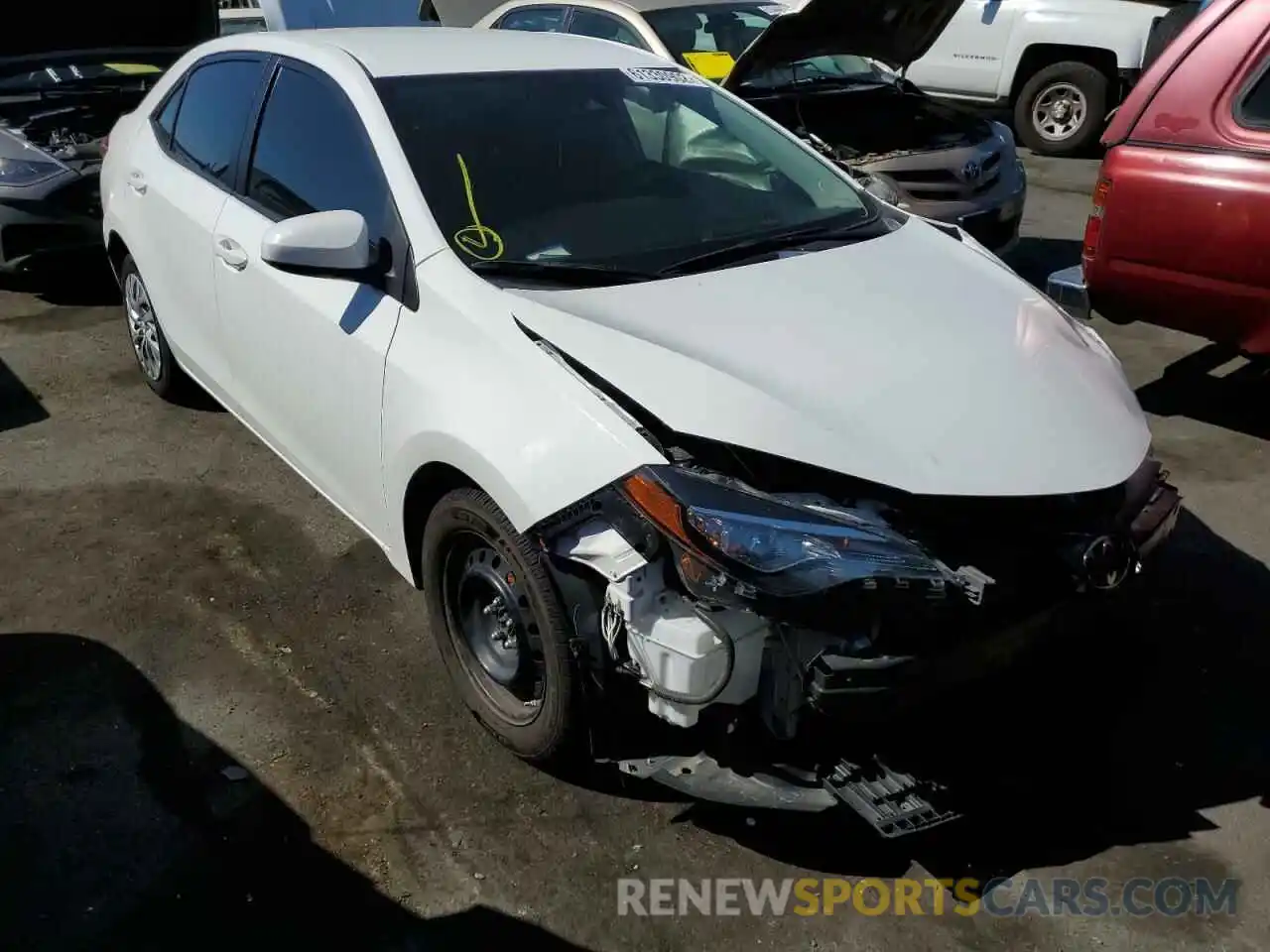 1 Photograph of a damaged car 2T1BURHE5KC139826 TOYOTA COROLLA 2019