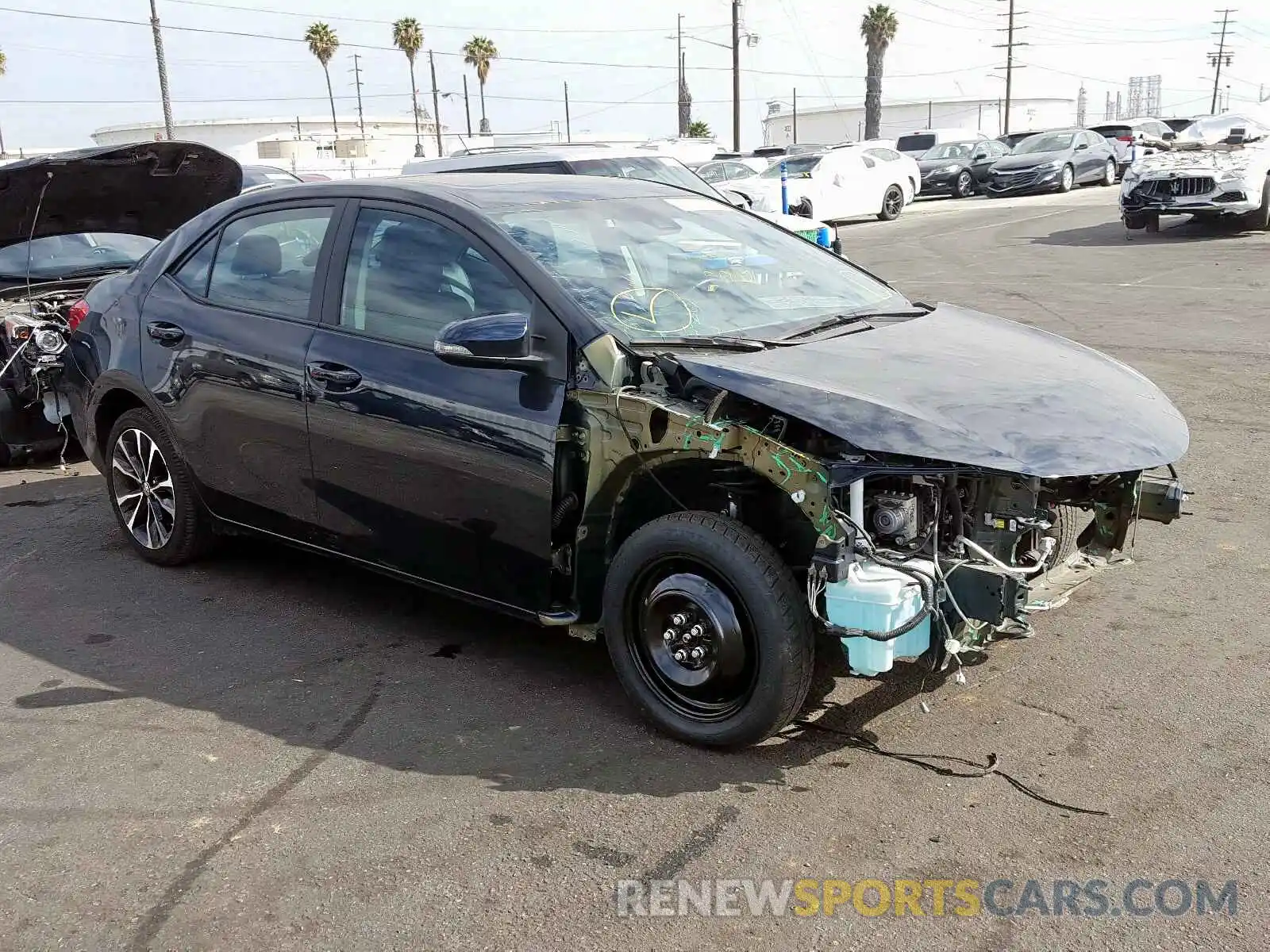 1 Photograph of a damaged car 2T1BURHE5KC142726 TOYOTA COROLLA 2019