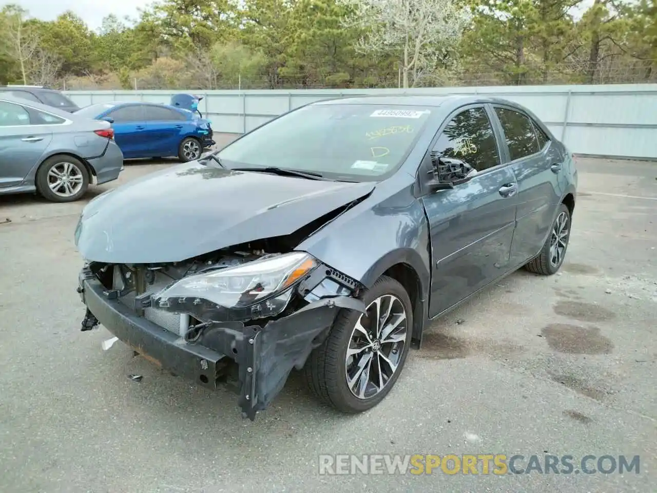 2 Photograph of a damaged car 2T1BURHE5KC142838 TOYOTA COROLLA 2019