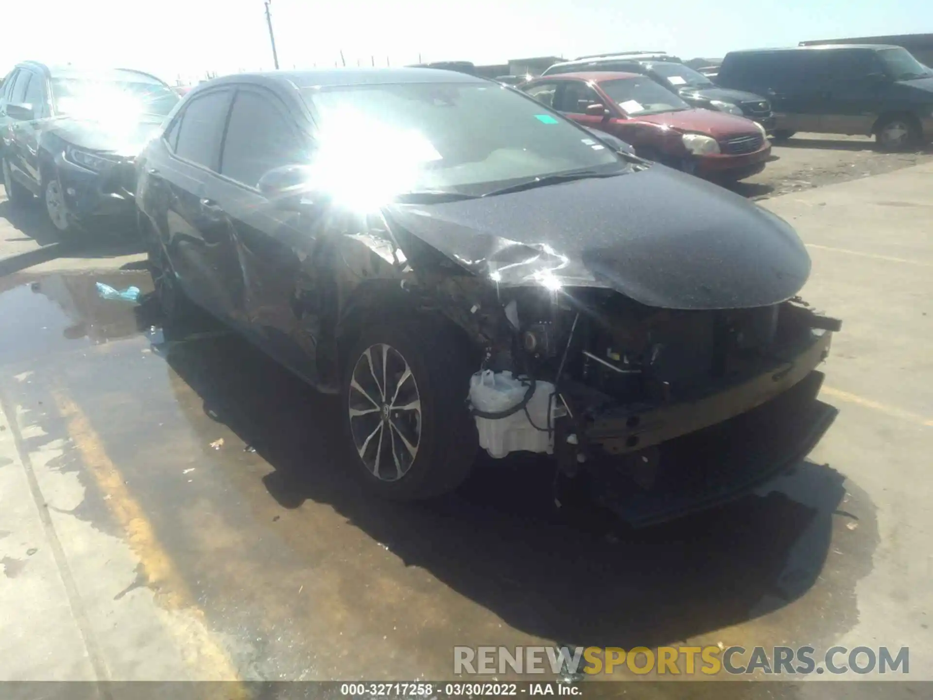 1 Photograph of a damaged car 2T1BURHE5KC144380 TOYOTA COROLLA 2019