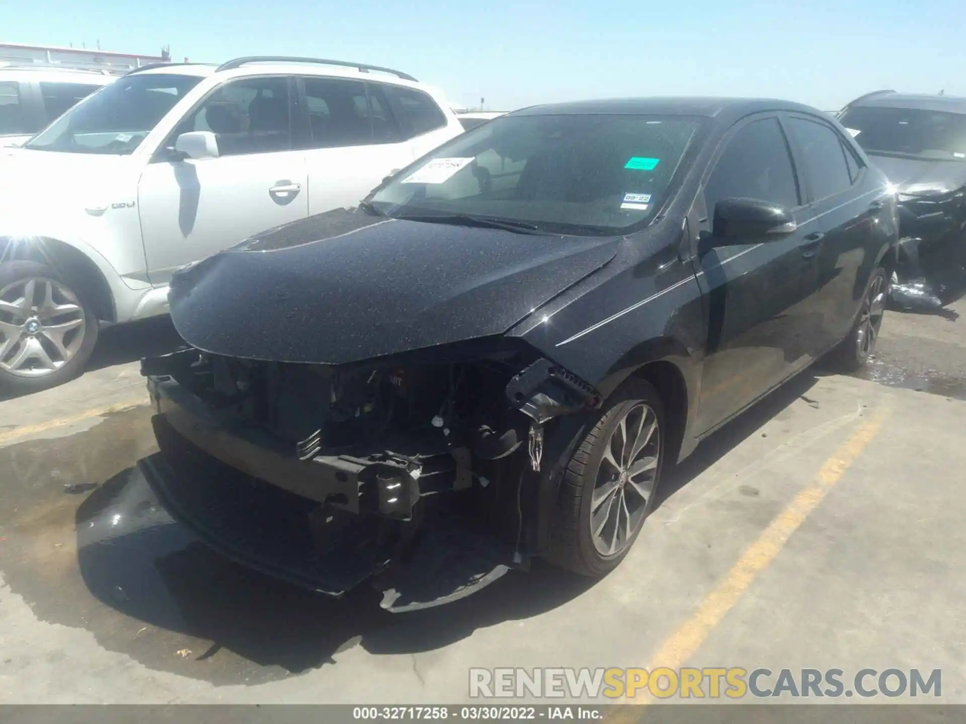 2 Photograph of a damaged car 2T1BURHE5KC144380 TOYOTA COROLLA 2019