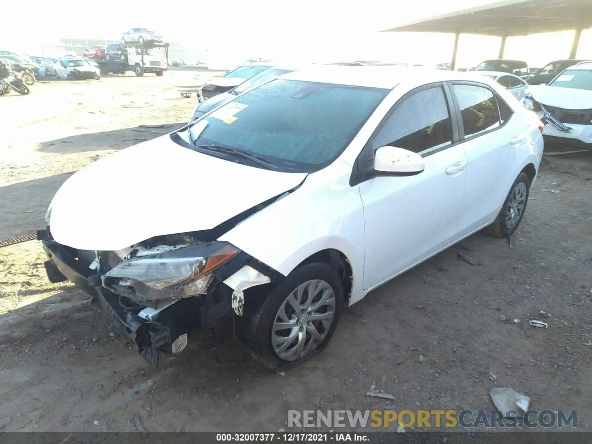 2 Photograph of a damaged car 2T1BURHE5KC144511 TOYOTA COROLLA 2019