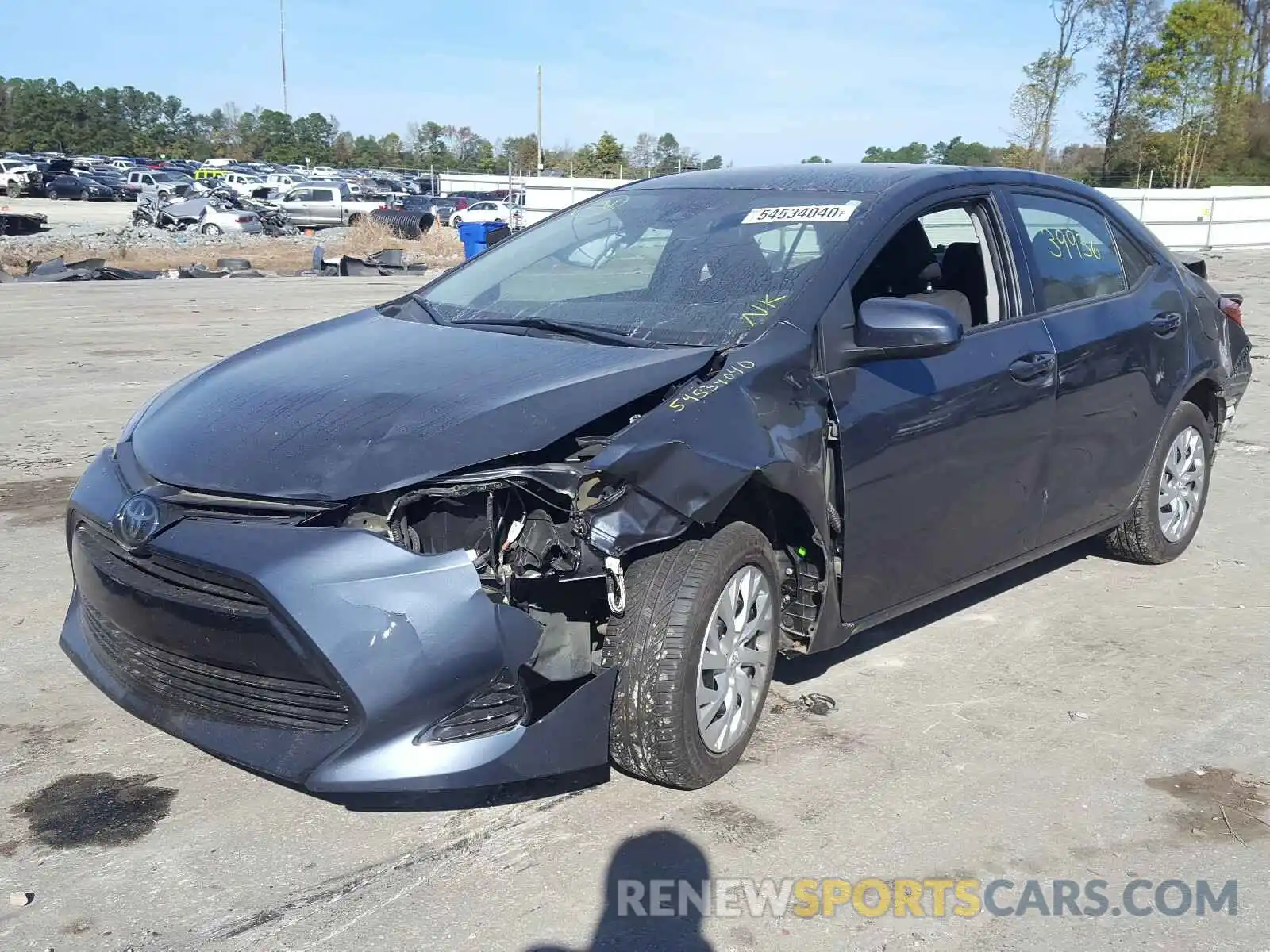 2 Photograph of a damaged car 2T1BURHE5KC144881 TOYOTA COROLLA 2019