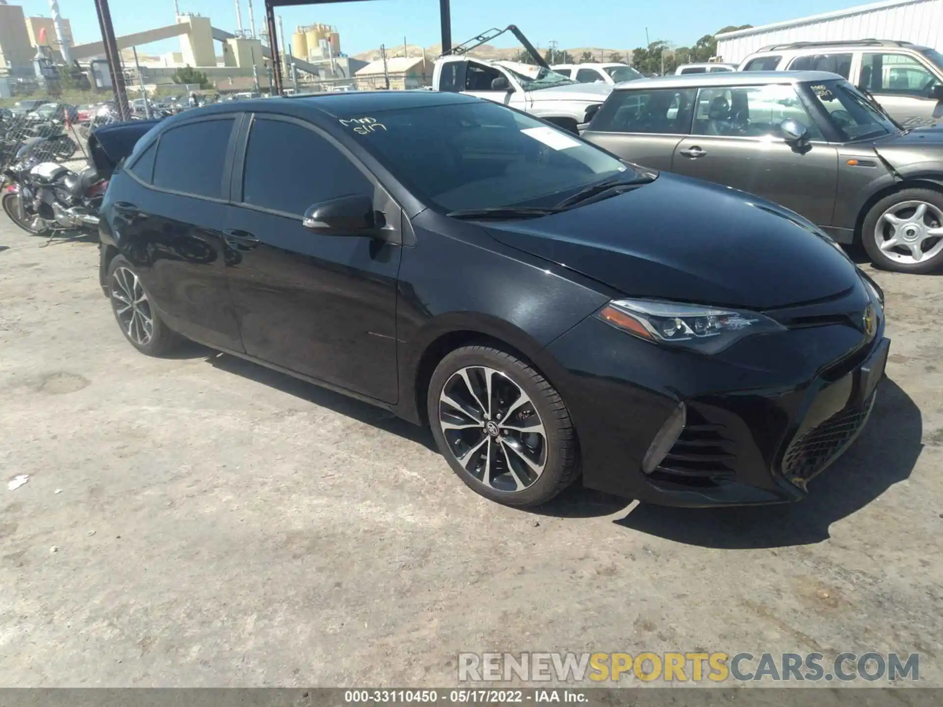 1 Photograph of a damaged car 2T1BURHE5KC145321 TOYOTA COROLLA 2019