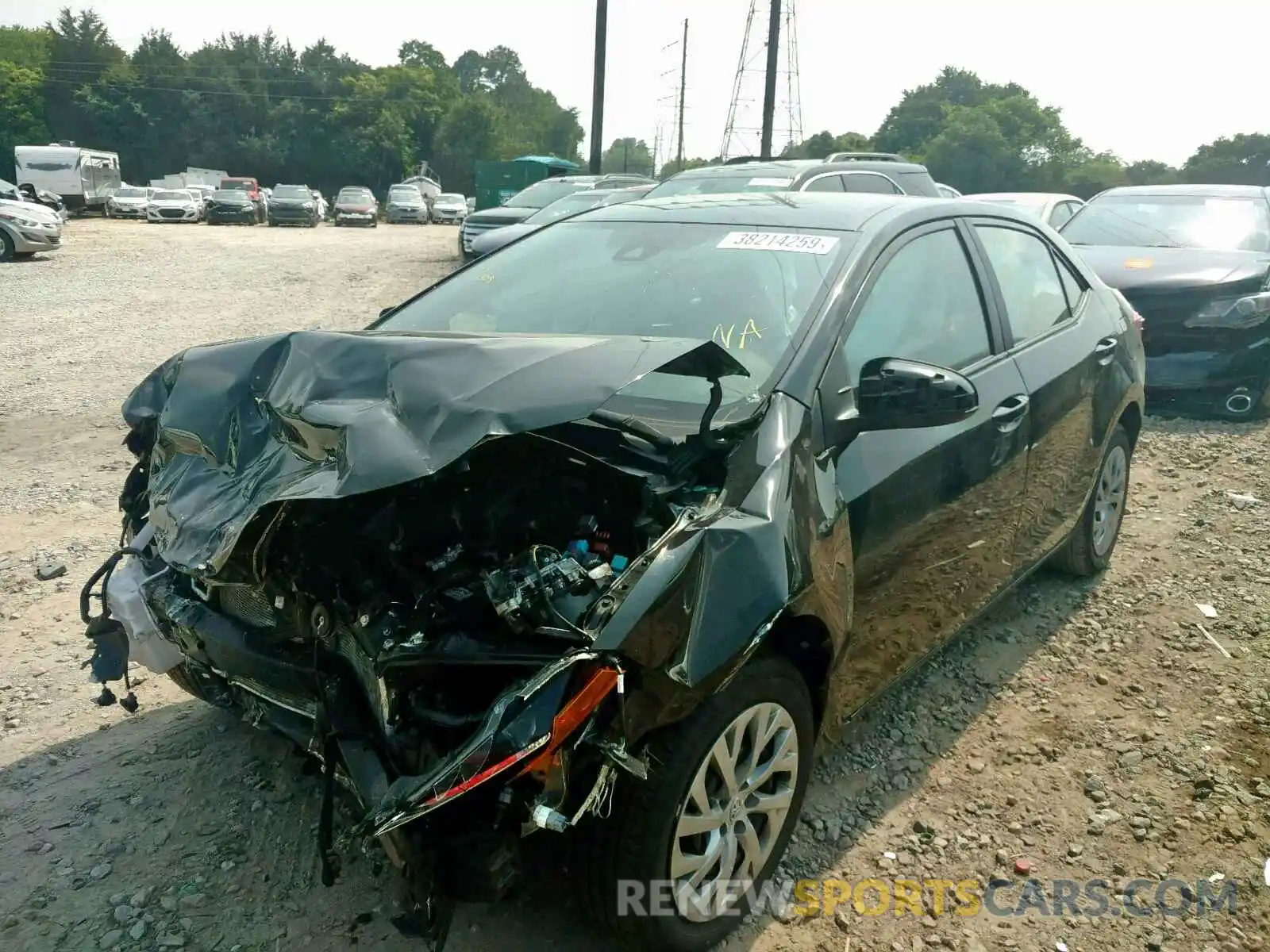 2 Photograph of a damaged car 2T1BURHE5KC145674 TOYOTA COROLLA 2019