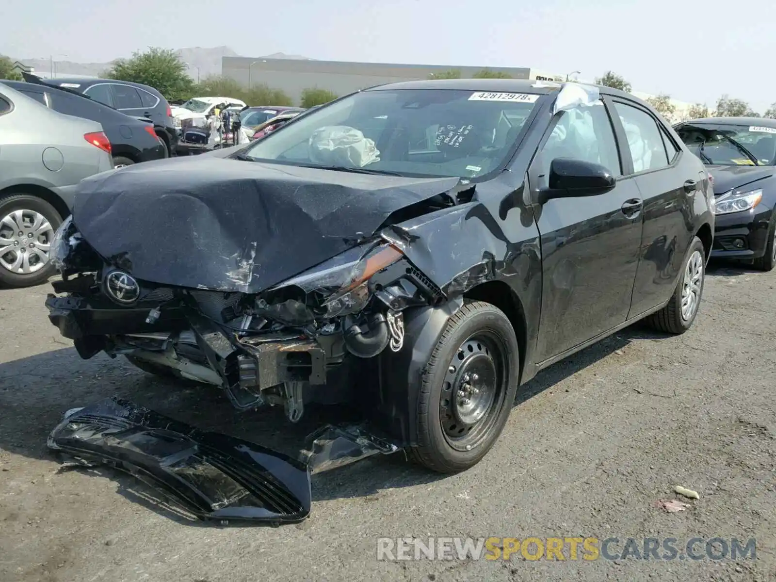 2 Photograph of a damaged car 2T1BURHE5KC146839 TOYOTA COROLLA 2019