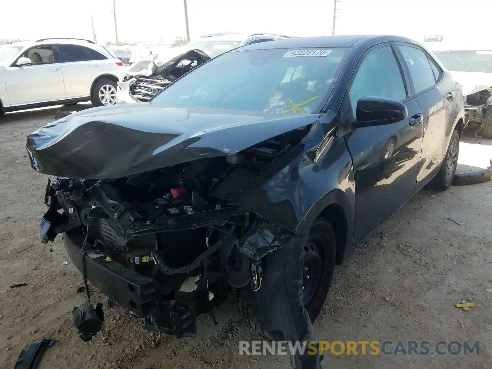 2 Photograph of a damaged car 2T1BURHE5KC146906 TOYOTA COROLLA 2019