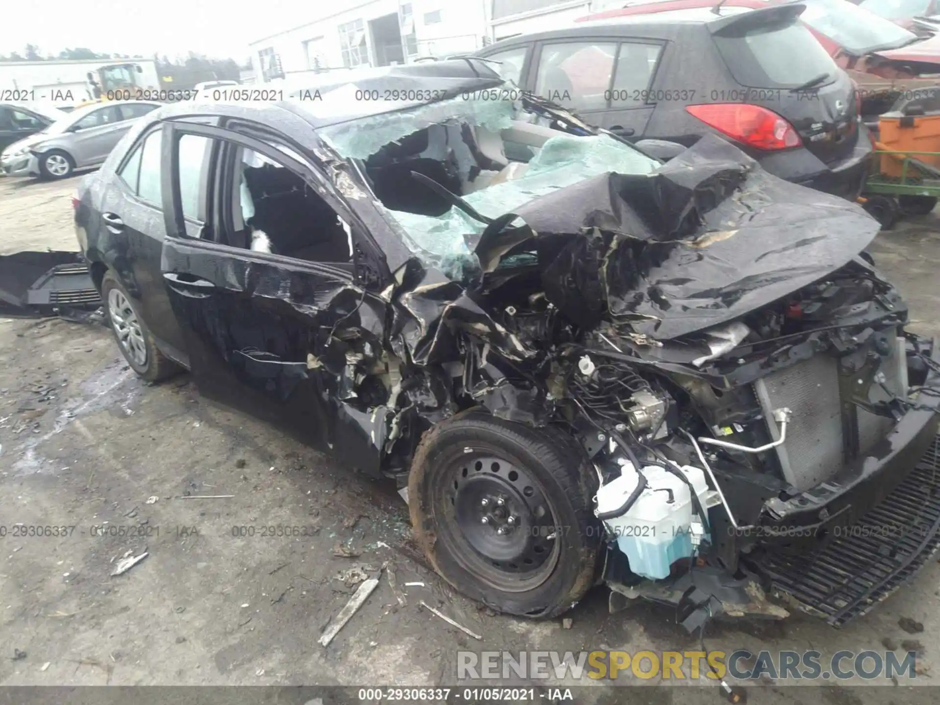 1 Photograph of a damaged car 2T1BURHE5KC147134 TOYOTA COROLLA 2019