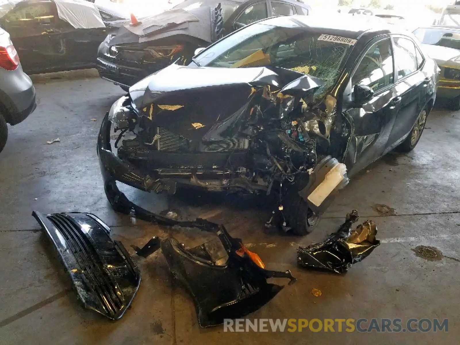 2 Photograph of a damaged car 2T1BURHE5KC147330 TOYOTA COROLLA 2019