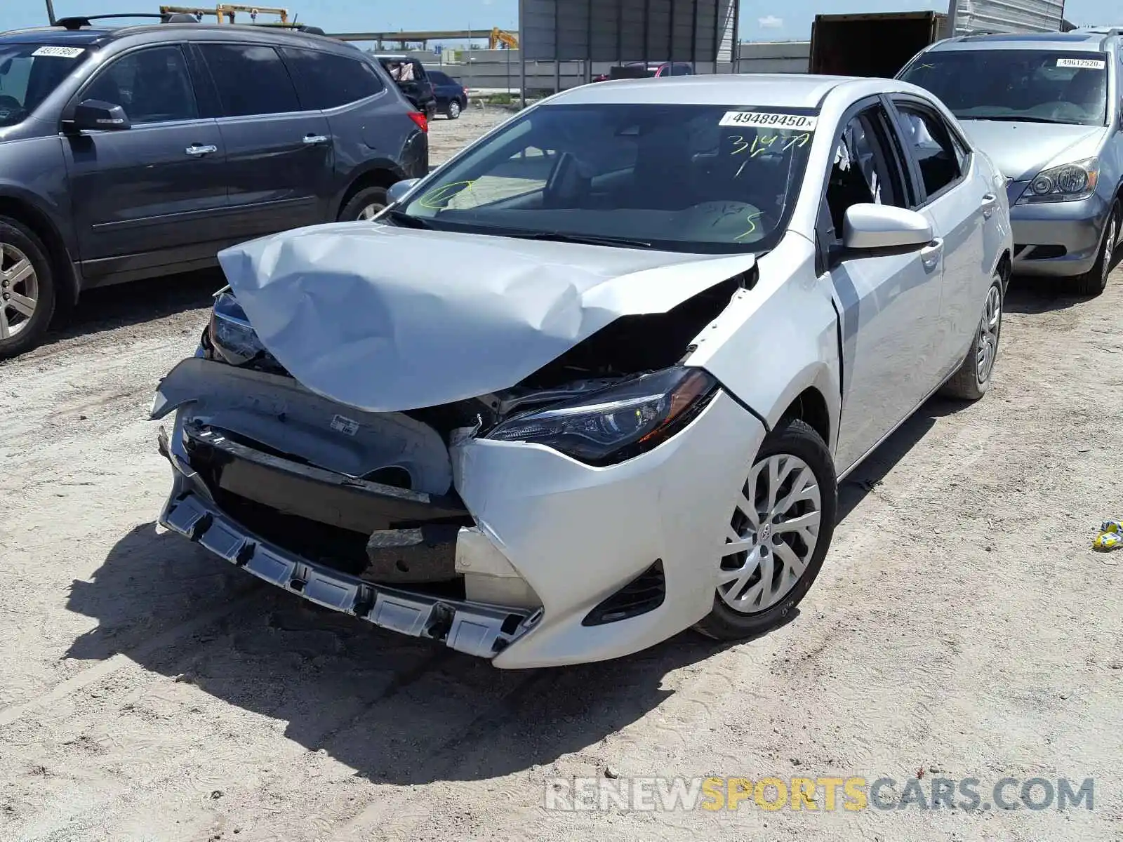 2 Photograph of a damaged car 2T1BURHE5KC148672 TOYOTA COROLLA 2019