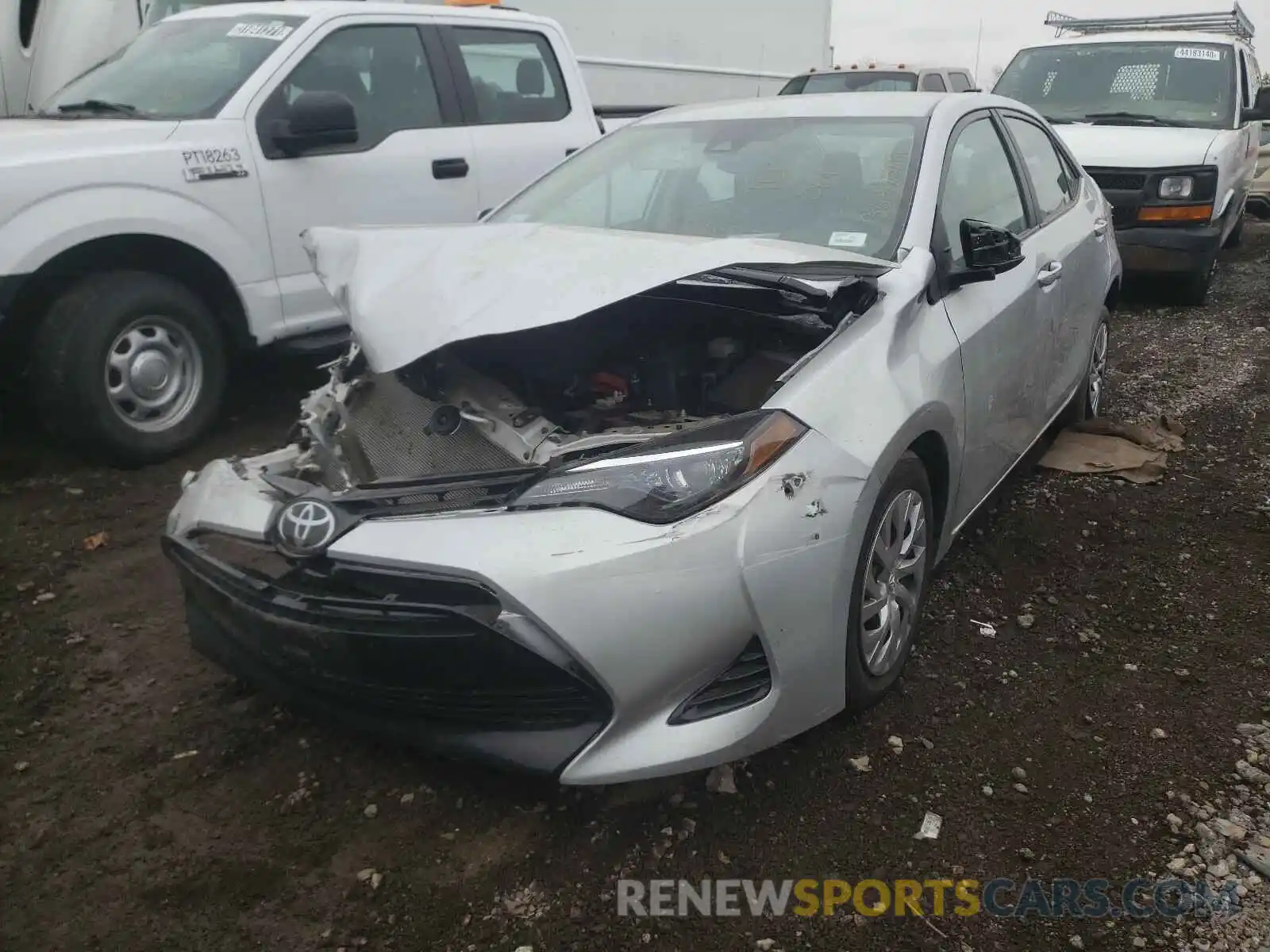 2 Photograph of a damaged car 2T1BURHE5KC148753 TOYOTA COROLLA 2019