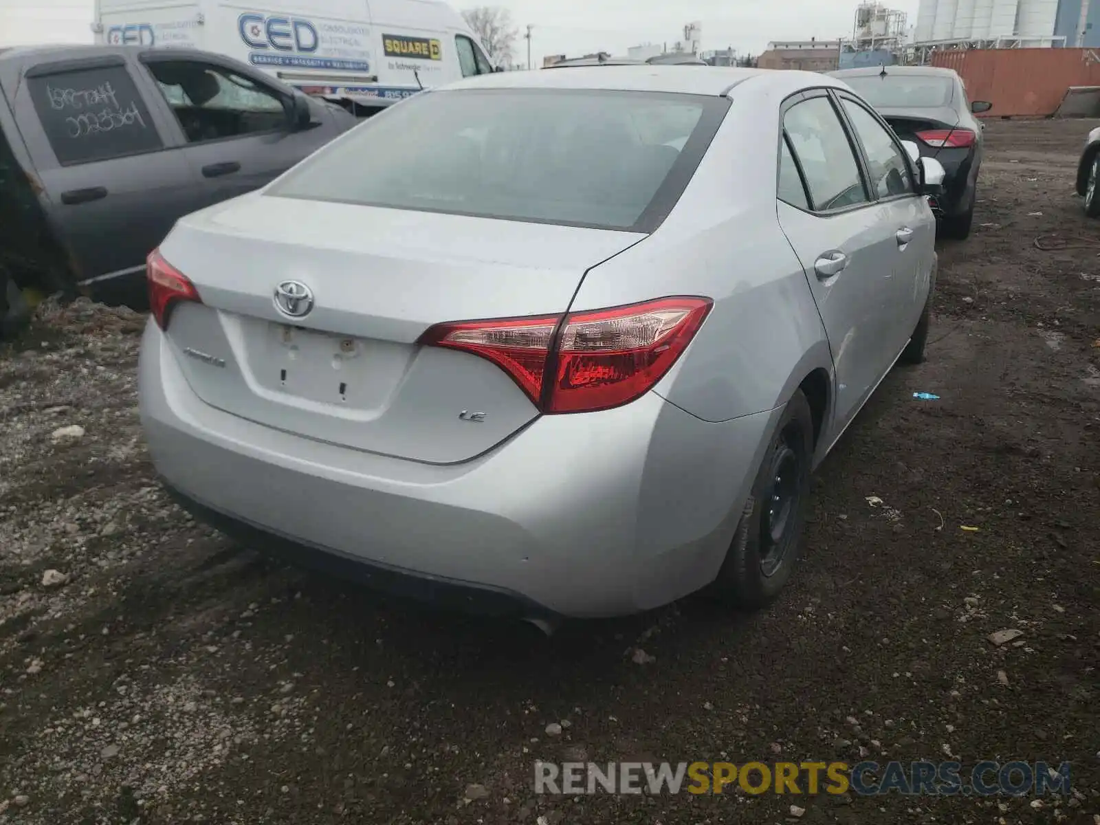 4 Photograph of a damaged car 2T1BURHE5KC148753 TOYOTA COROLLA 2019