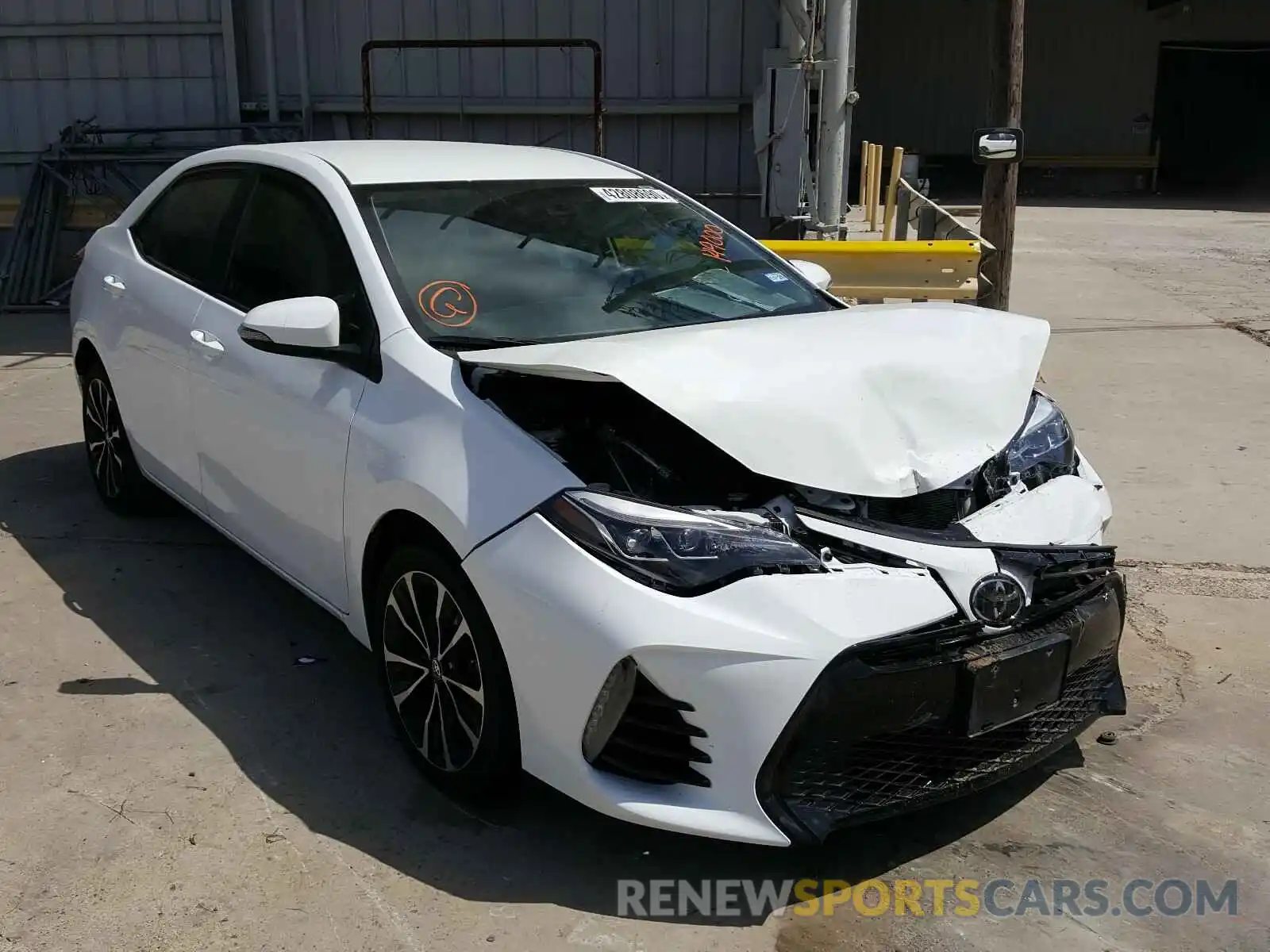 1 Photograph of a damaged car 2T1BURHE5KC149000 TOYOTA COROLLA 2019