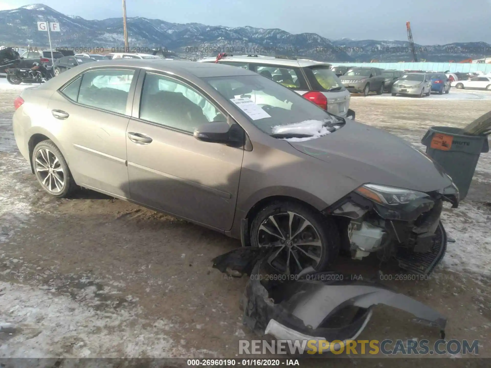 1 Photograph of a damaged car 2T1BURHE5KC149174 TOYOTA COROLLA 2019