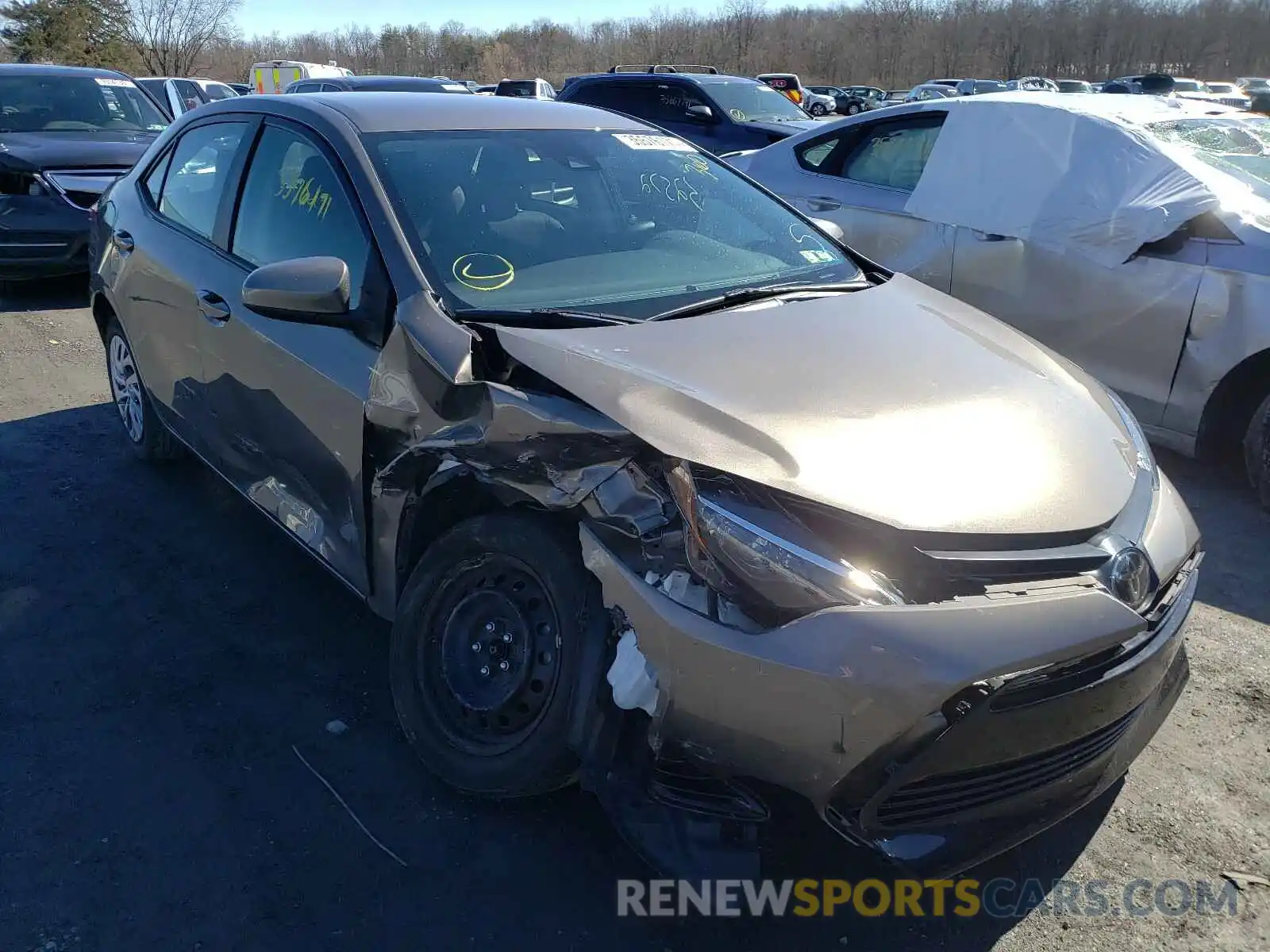 1 Photograph of a damaged car 2T1BURHE5KC149241 TOYOTA COROLLA 2019