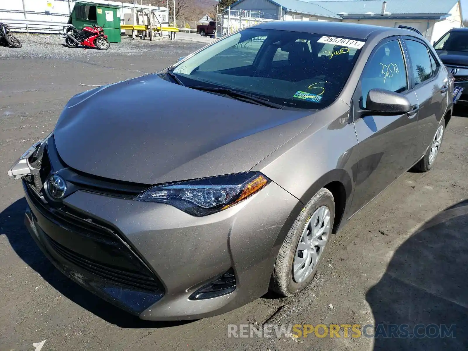 2 Photograph of a damaged car 2T1BURHE5KC149241 TOYOTA COROLLA 2019