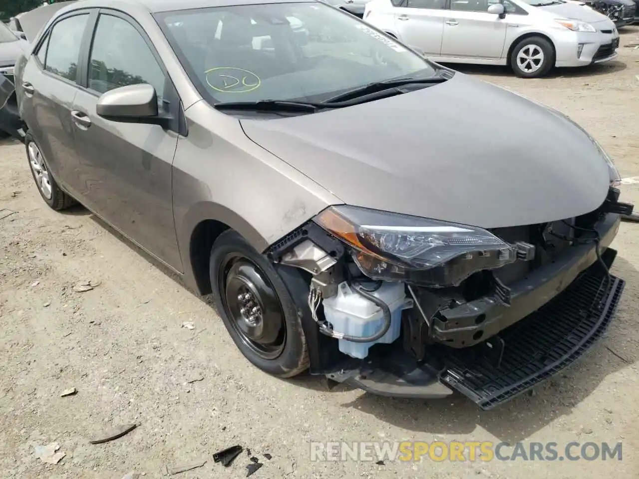 1 Photograph of a damaged car 2T1BURHE5KC149532 TOYOTA COROLLA 2019