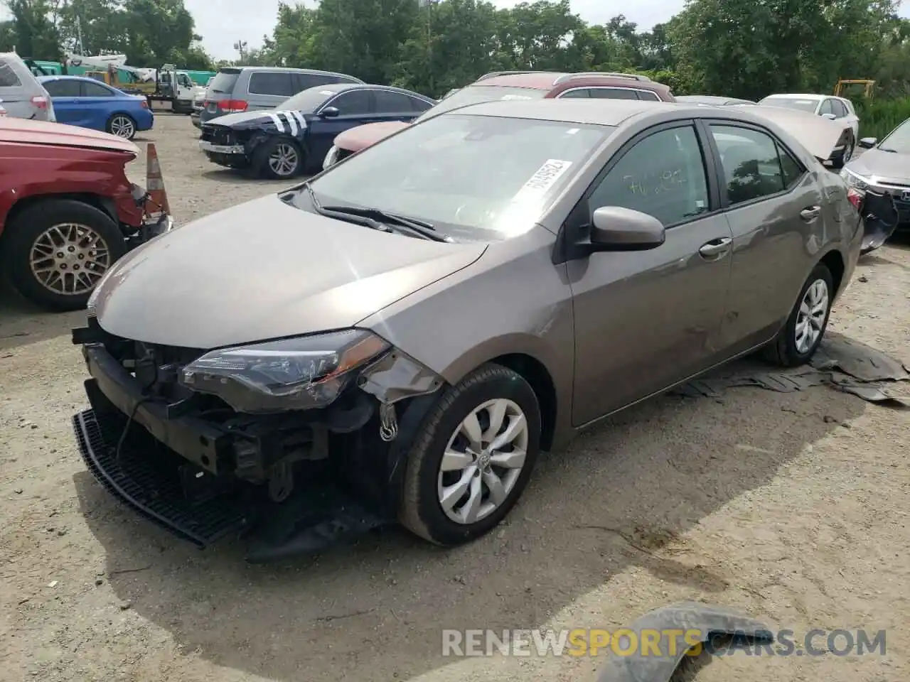 2 Photograph of a damaged car 2T1BURHE5KC149532 TOYOTA COROLLA 2019