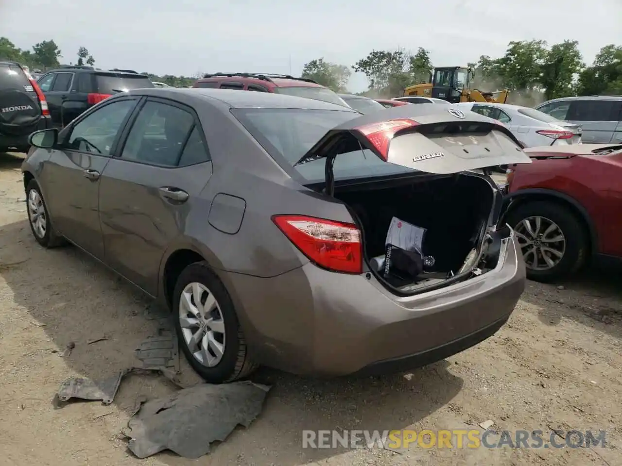 3 Photograph of a damaged car 2T1BURHE5KC149532 TOYOTA COROLLA 2019