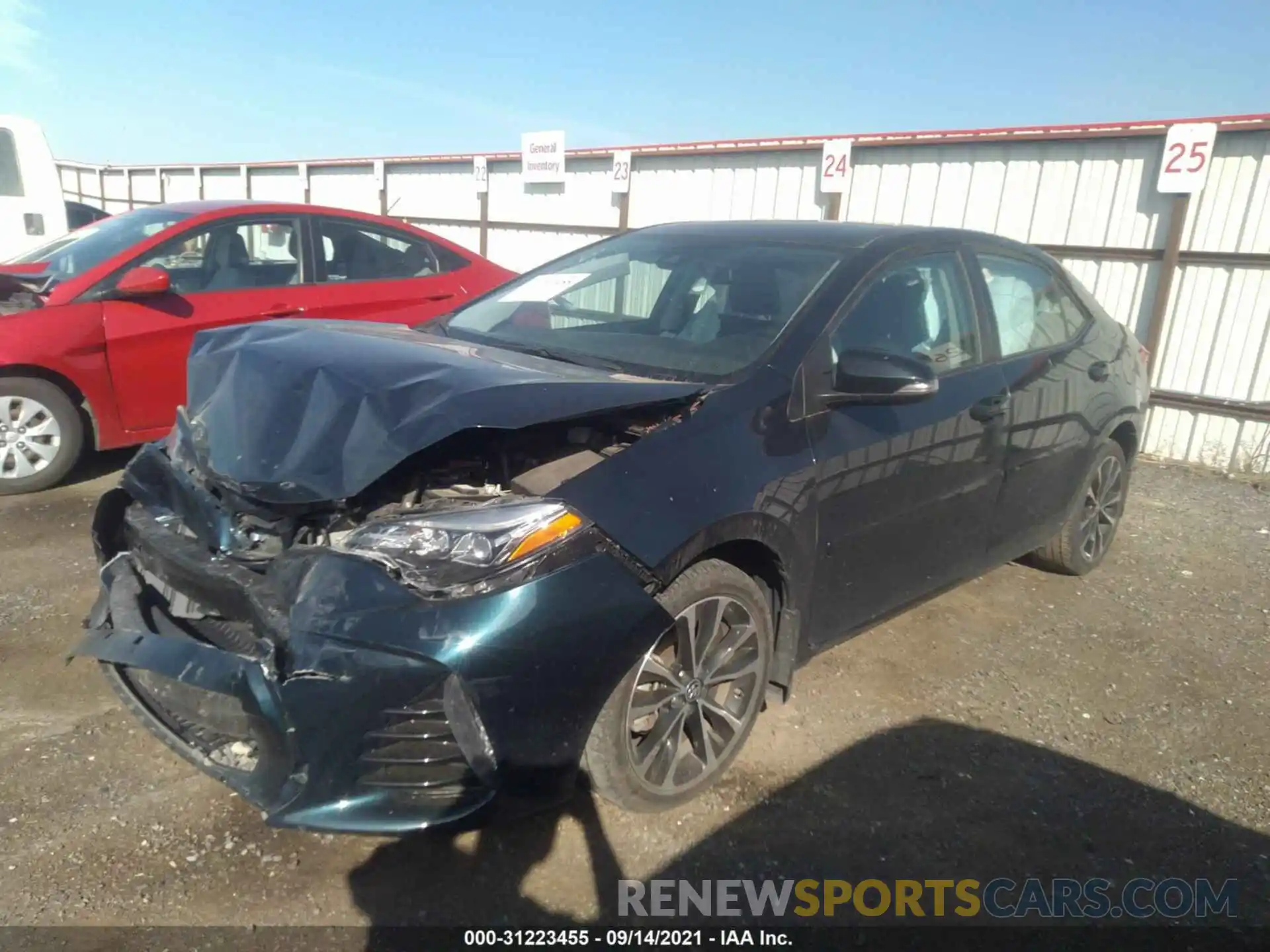 2 Photograph of a damaged car 2T1BURHE5KC149644 TOYOTA COROLLA 2019