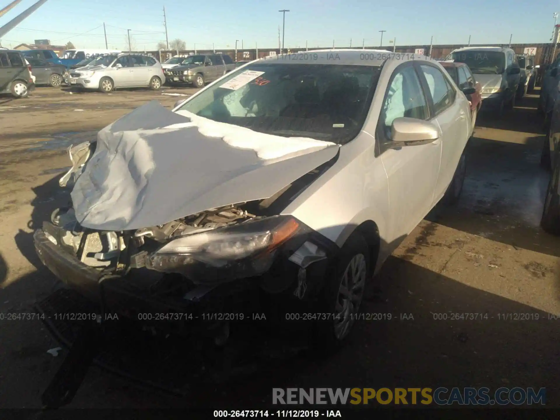 2 Photograph of a damaged car 2T1BURHE5KC149692 TOYOTA COROLLA 2019