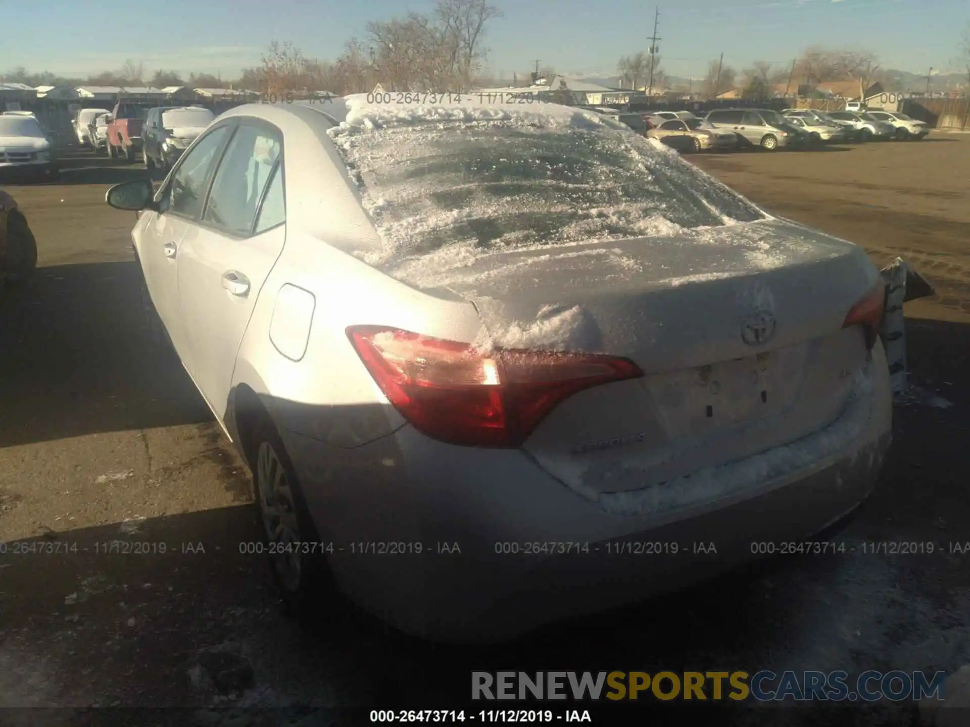 3 Photograph of a damaged car 2T1BURHE5KC149692 TOYOTA COROLLA 2019