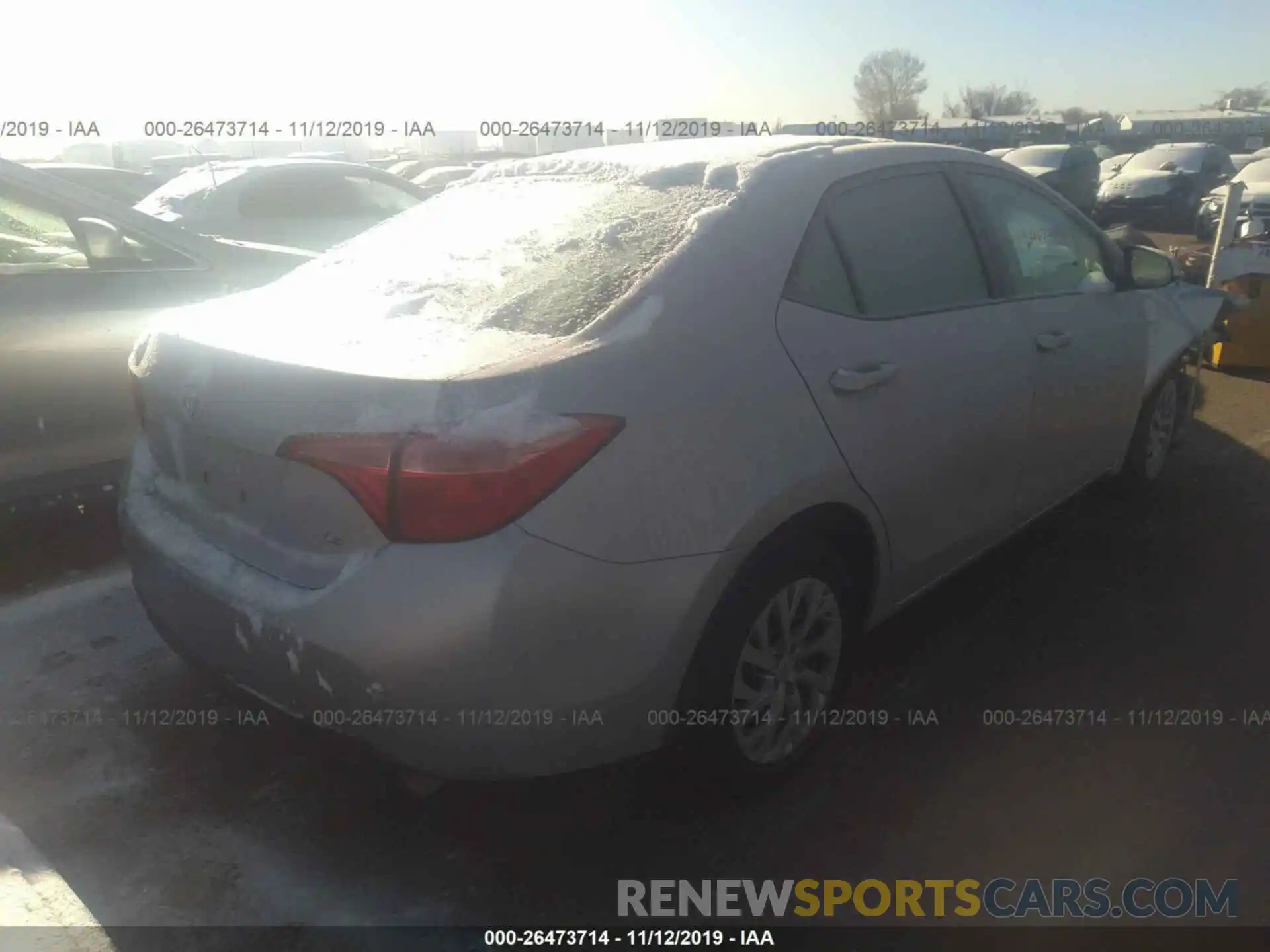 4 Photograph of a damaged car 2T1BURHE5KC149692 TOYOTA COROLLA 2019