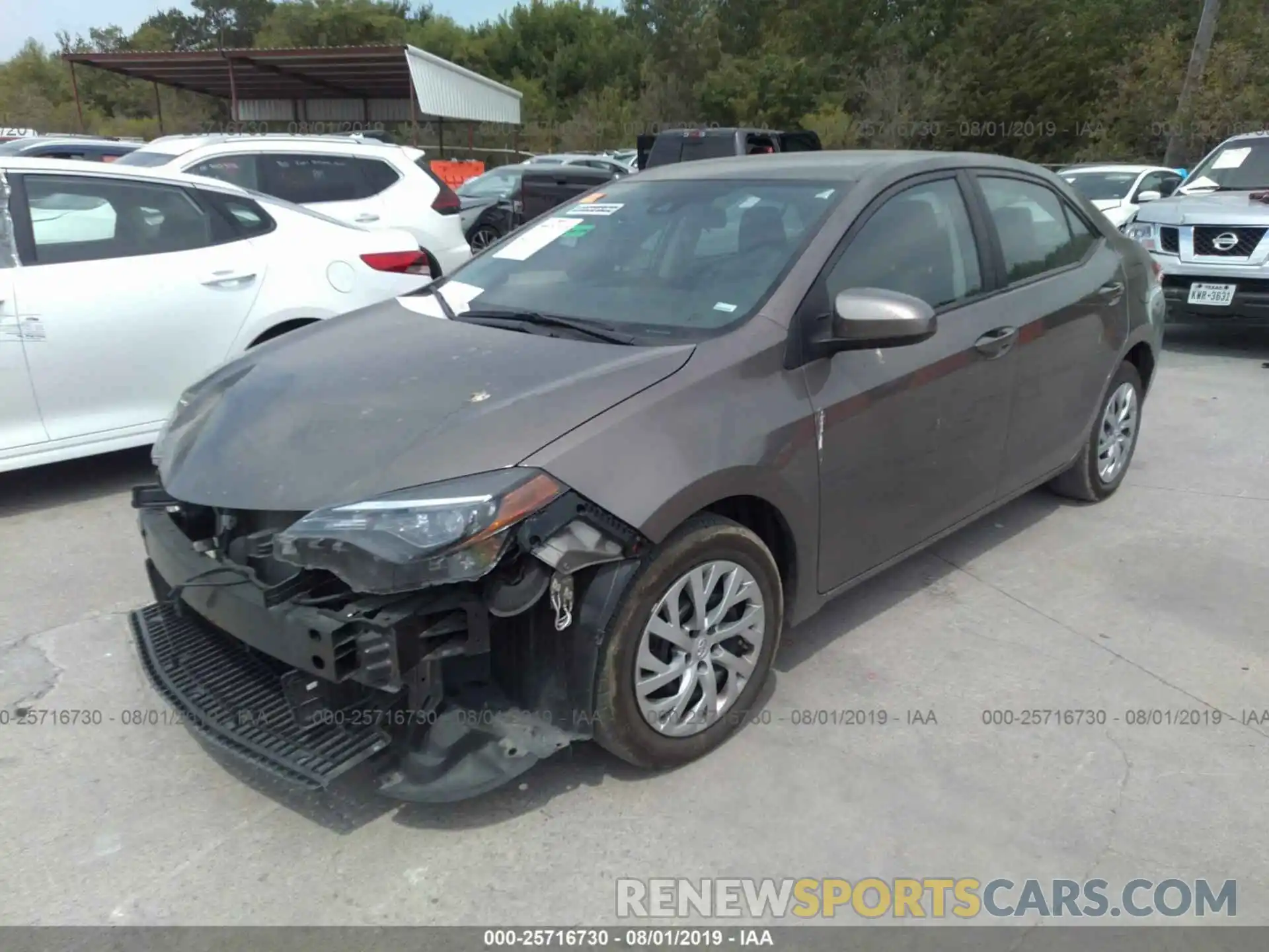 2 Photograph of a damaged car 2T1BURHE5KC149921 TOYOTA COROLLA 2019