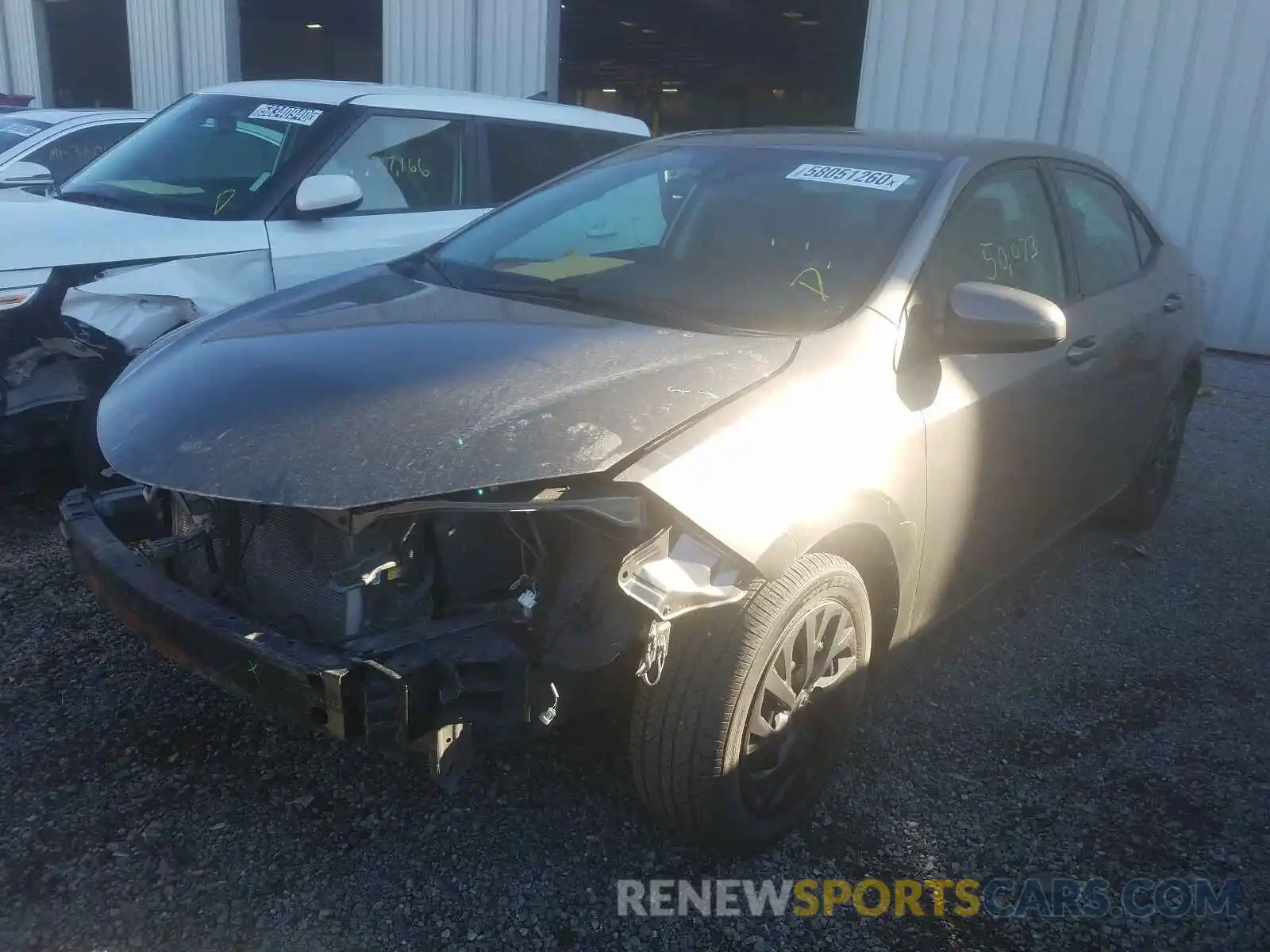 2 Photograph of a damaged car 2T1BURHE5KC150485 TOYOTA COROLLA 2019