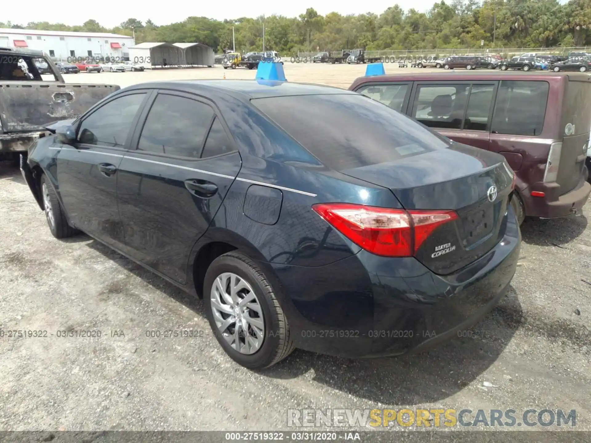 3 Photograph of a damaged car 2T1BURHE5KC150874 TOYOTA COROLLA 2019