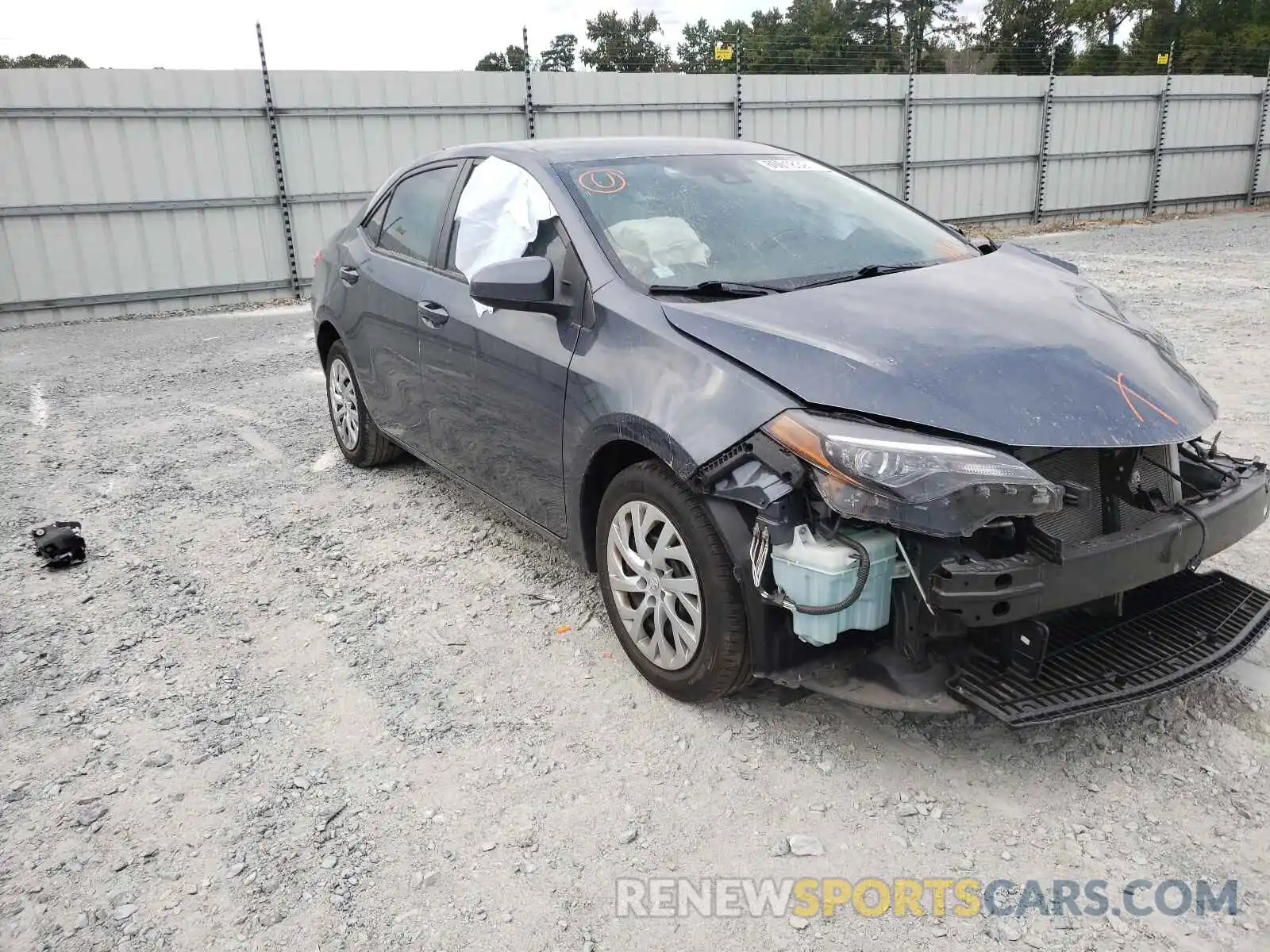 1 Photograph of a damaged car 2T1BURHE5KC151149 TOYOTA COROLLA 2019