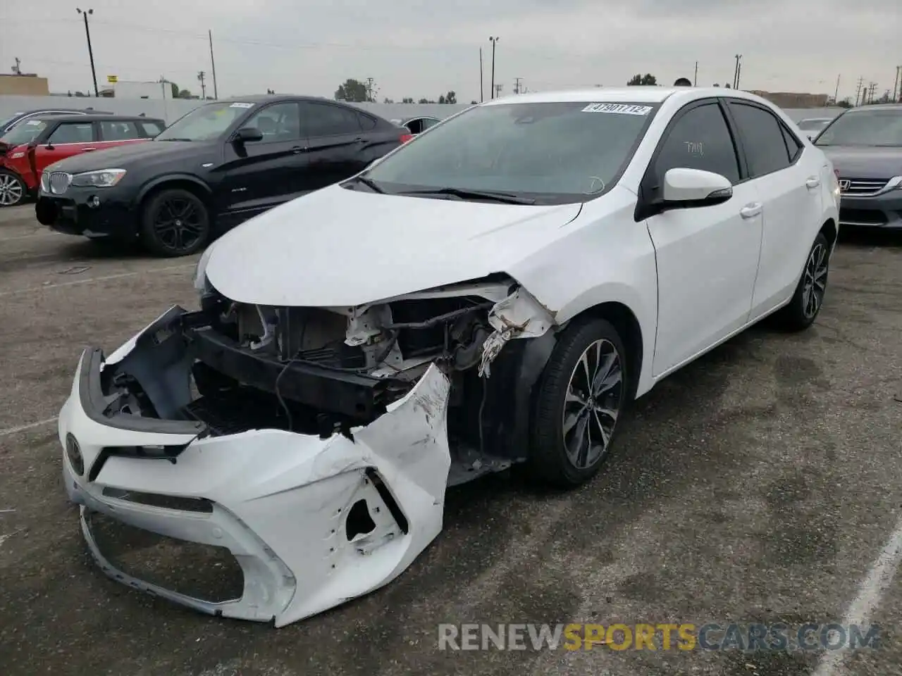 2 Фотография поврежденного автомобиля 2T1BURHE5KC152527 TOYOTA COROLLA 2019