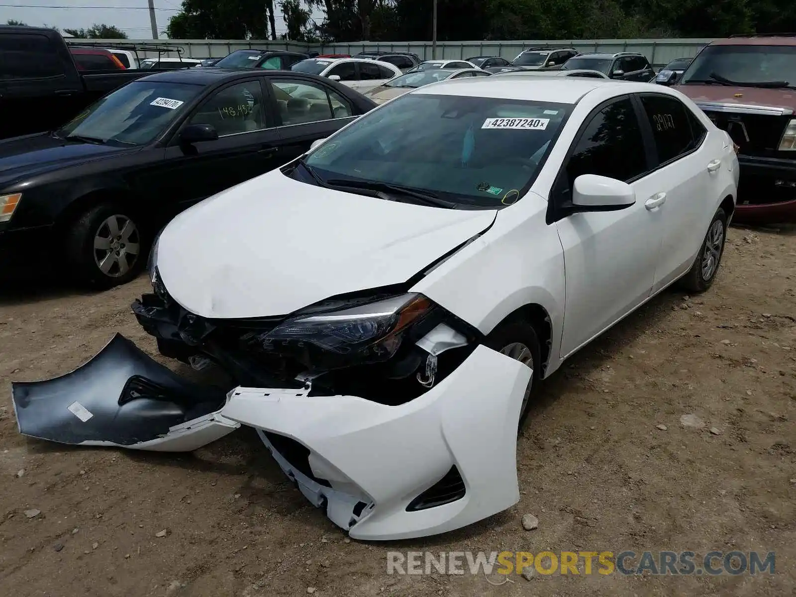 2 Photograph of a damaged car 2T1BURHE5KC152625 TOYOTA COROLLA 2019