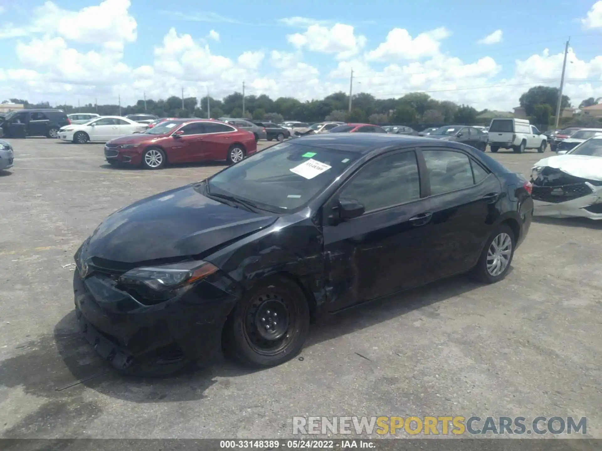 2 Photograph of a damaged car 2T1BURHE5KC153337 TOYOTA COROLLA 2019