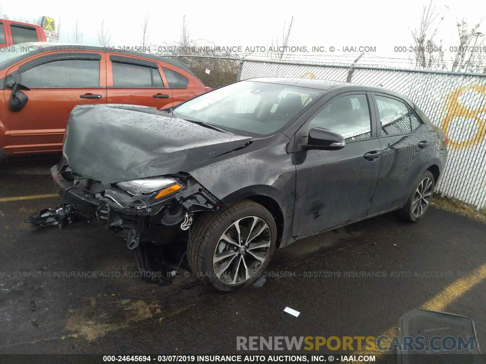 2 Photograph of a damaged car 2T1BURHE5KC153886 TOYOTA COROLLA 2019