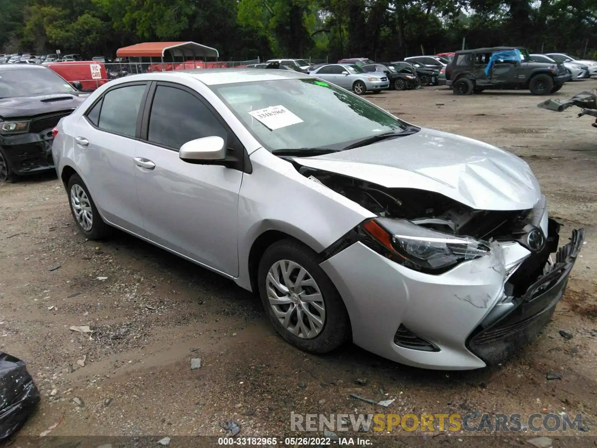 1 Photograph of a damaged car 2T1BURHE5KC154312 TOYOTA COROLLA 2019