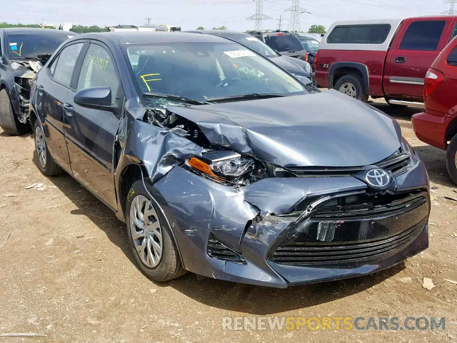 1 Photograph of a damaged car 2T1BURHE5KC154620 TOYOTA COROLLA 2019