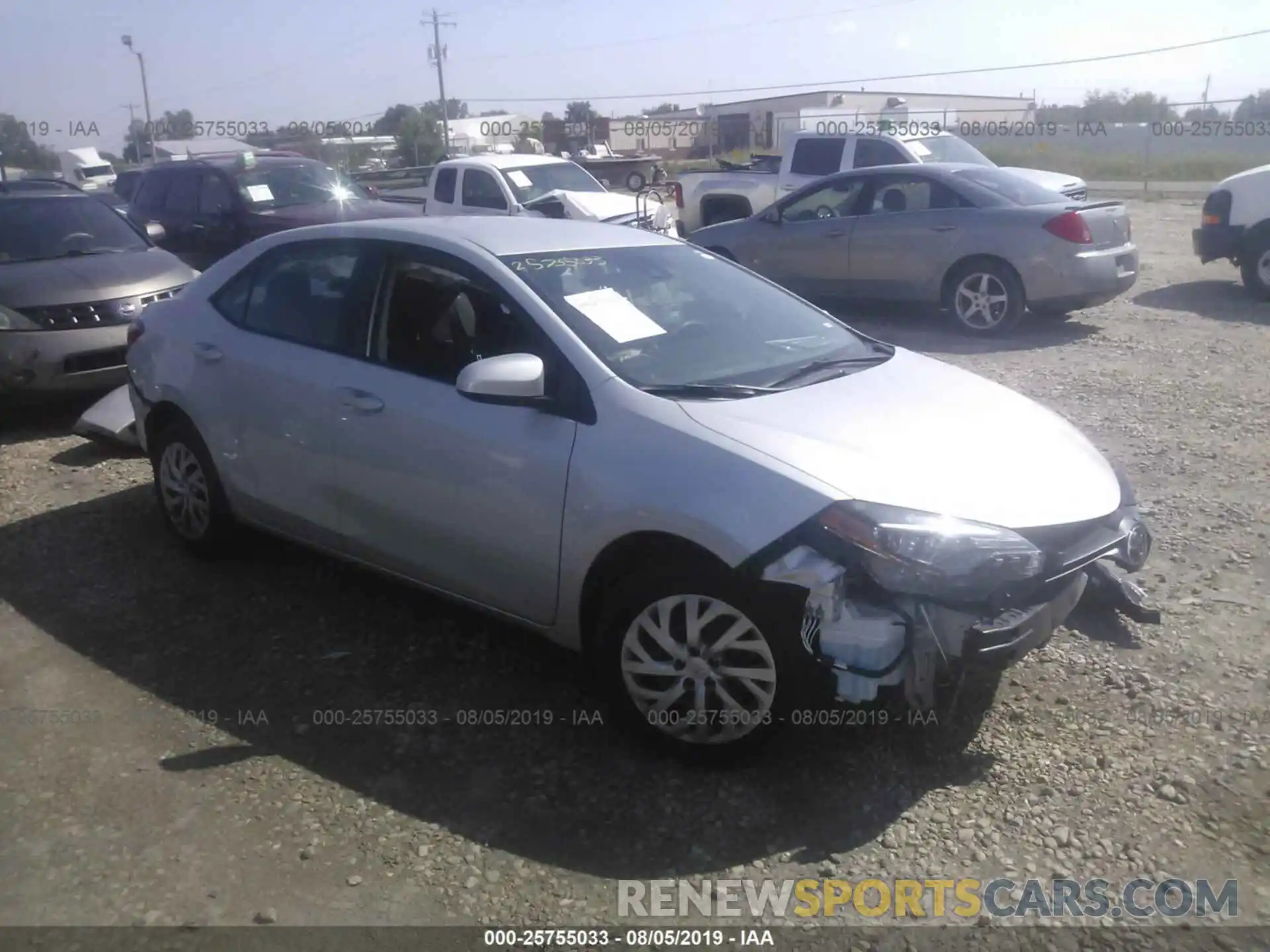 1 Photograph of a damaged car 2T1BURHE5KC154925 TOYOTA COROLLA 2019