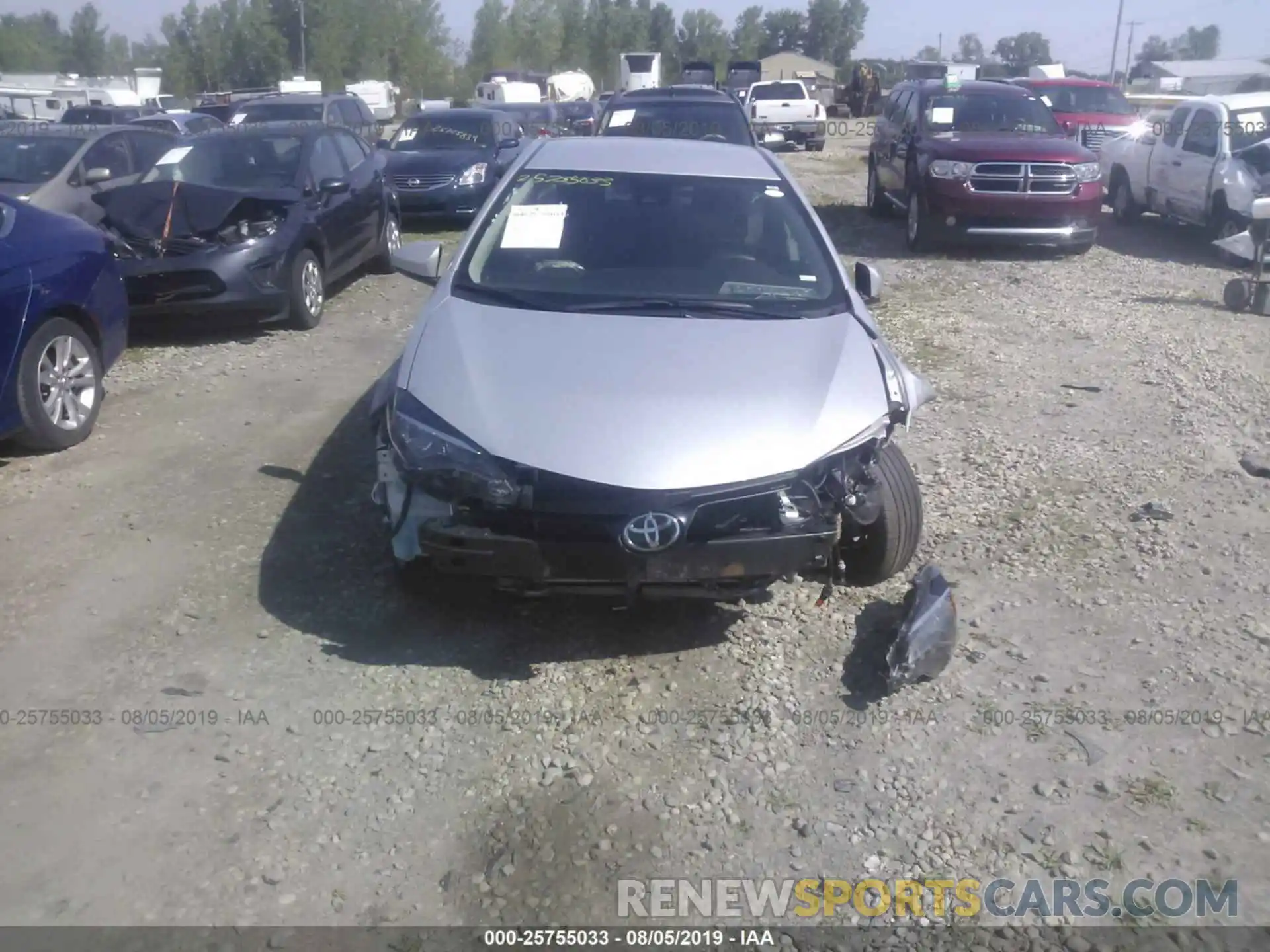 6 Photograph of a damaged car 2T1BURHE5KC154925 TOYOTA COROLLA 2019