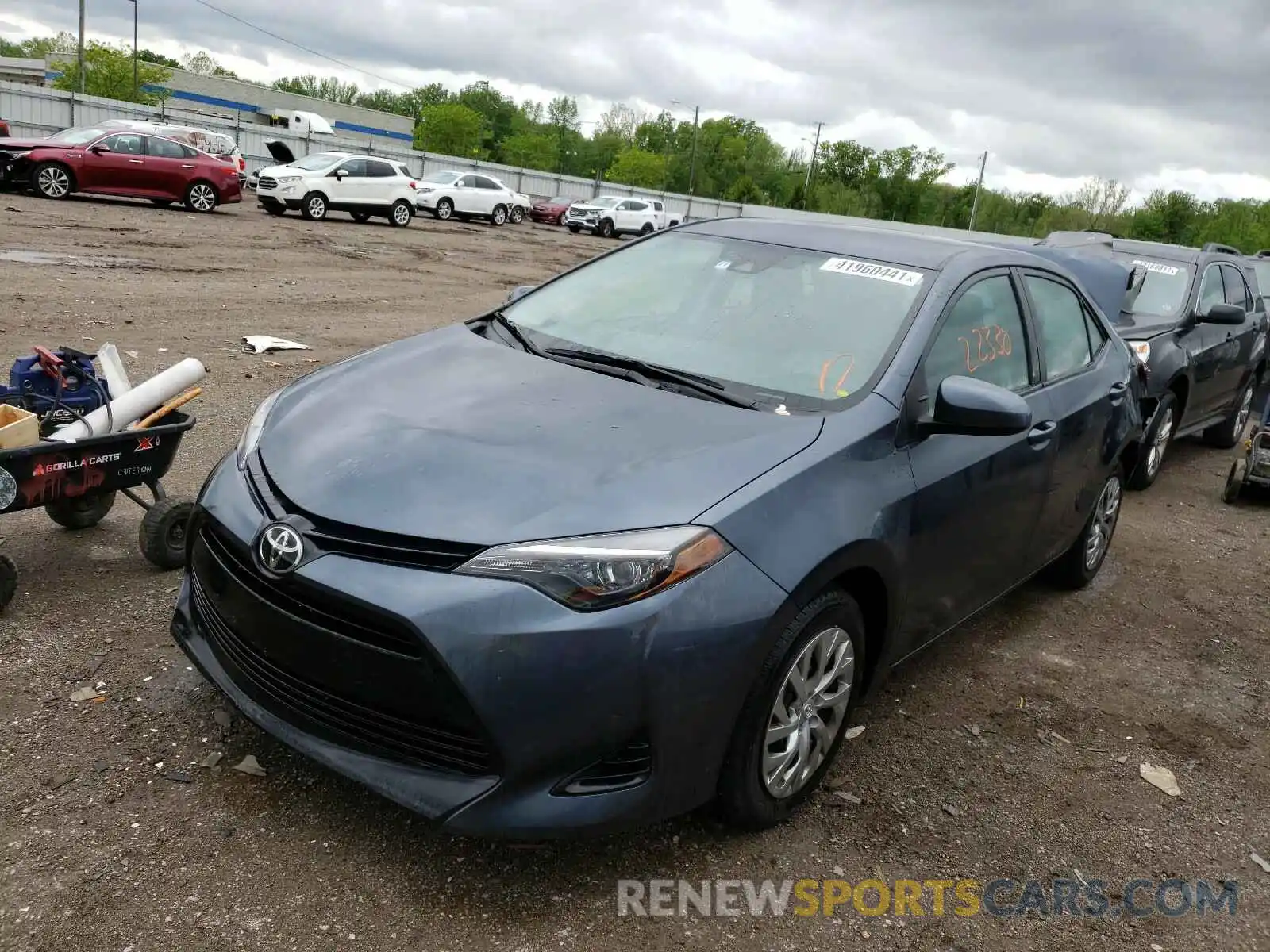 2 Photograph of a damaged car 2T1BURHE5KC155203 TOYOTA COROLLA 2019