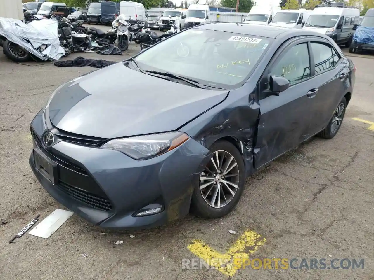 2 Фотография поврежденного автомобиля 2T1BURHE5KC155881 TOYOTA COROLLA 2019