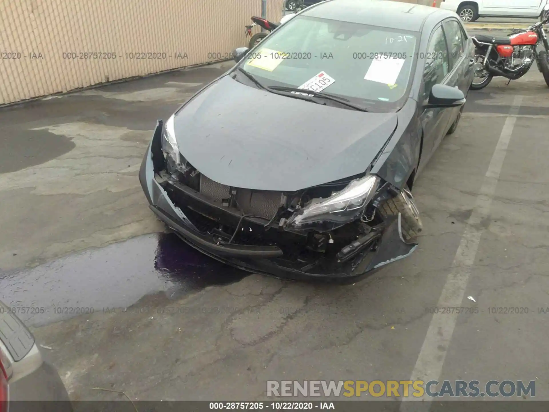 6 Photograph of a damaged car 2T1BURHE5KC156836 TOYOTA COROLLA 2019