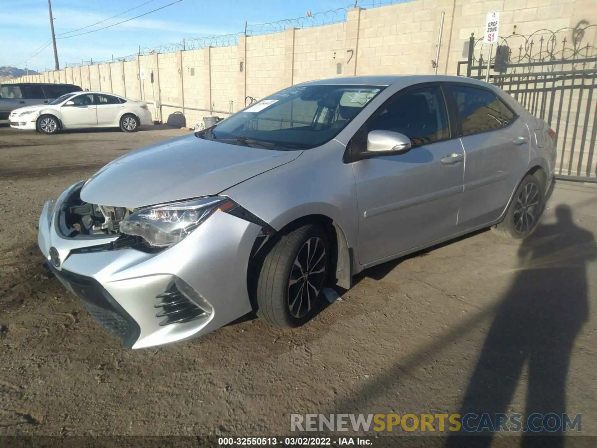 2 Photograph of a damaged car 2T1BURHE5KC157663 TOYOTA COROLLA 2019