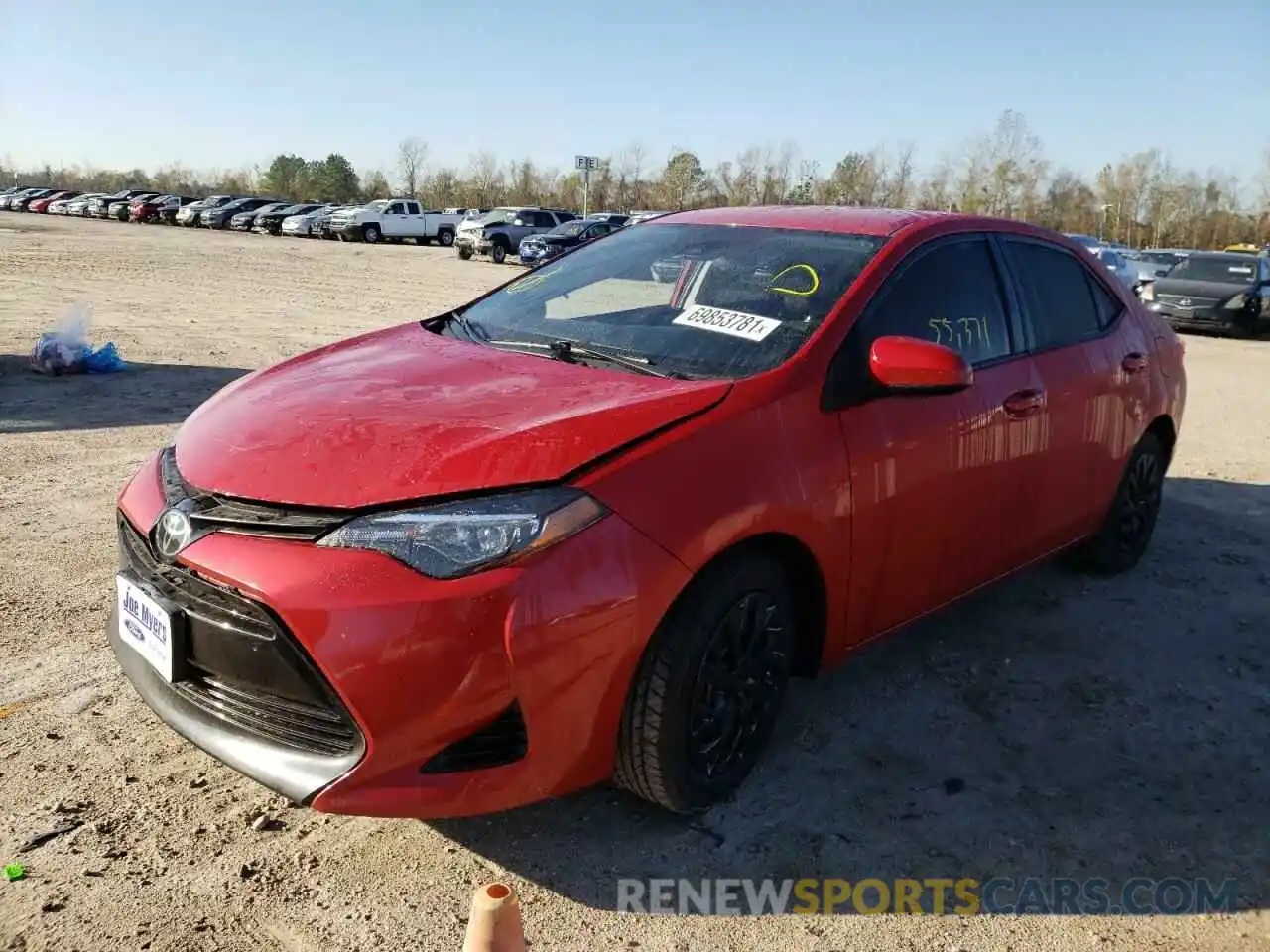 2 Photograph of a damaged car 2T1BURHE5KC157758 TOYOTA COROLLA 2019