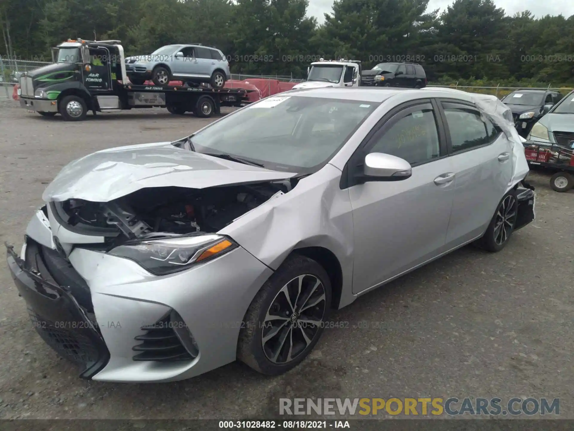 2 Photograph of a damaged car 2T1BURHE5KC158022 TOYOTA COROLLA 2019