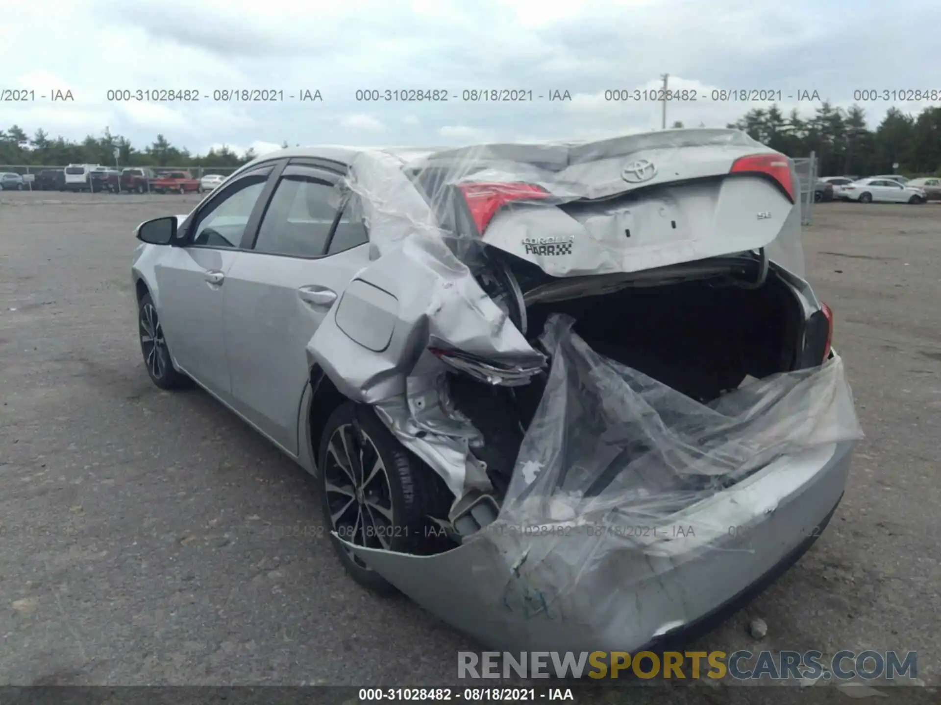 6 Photograph of a damaged car 2T1BURHE5KC158022 TOYOTA COROLLA 2019