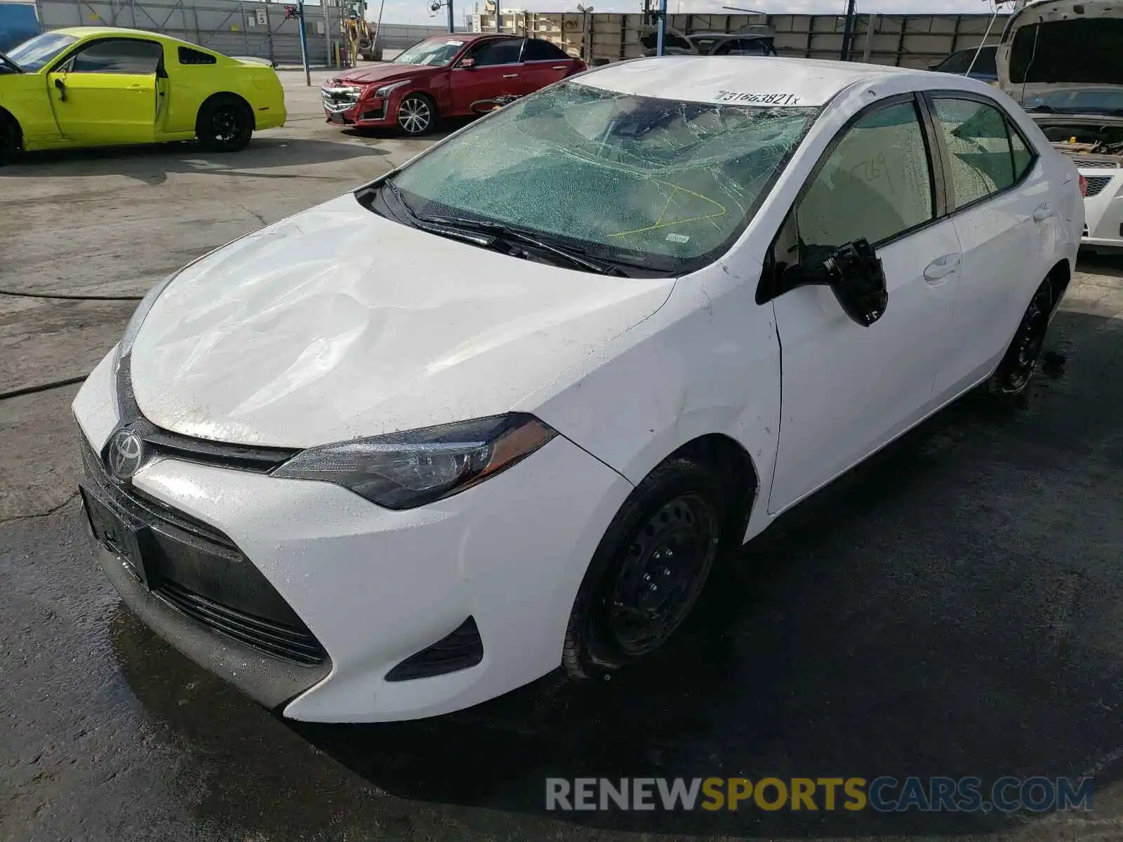 2 Photograph of a damaged car 2T1BURHE5KC159977 TOYOTA COROLLA 2019