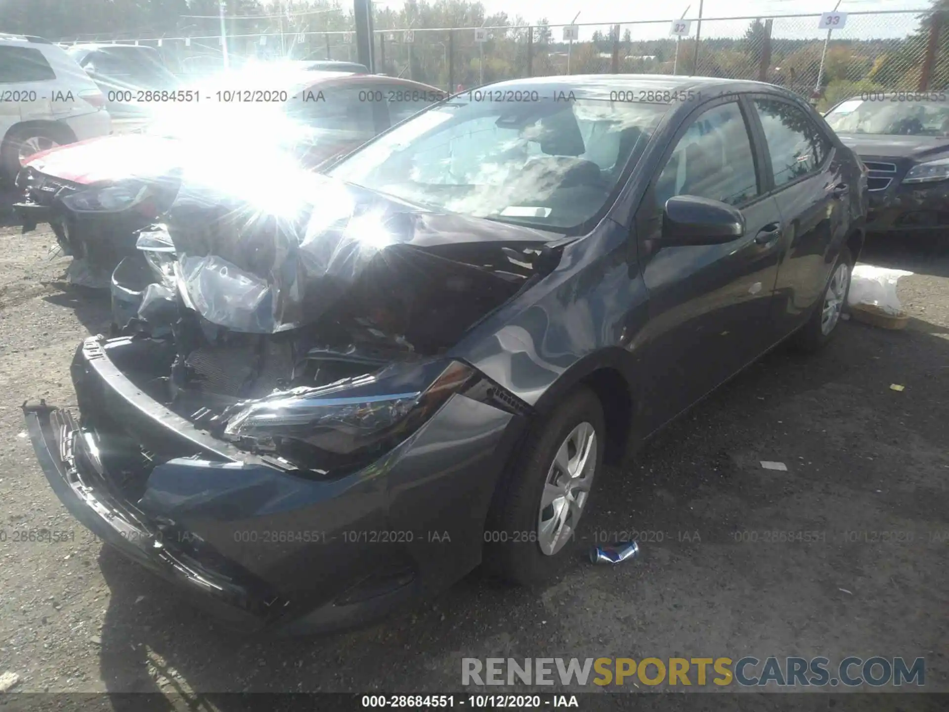 2 Photograph of a damaged car 2T1BURHE5KC160109 TOYOTA COROLLA 2019