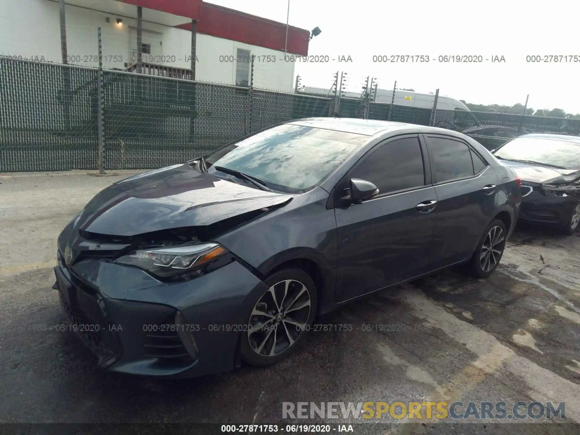 2 Photograph of a damaged car 2T1BURHE5KC160403 TOYOTA COROLLA 2019